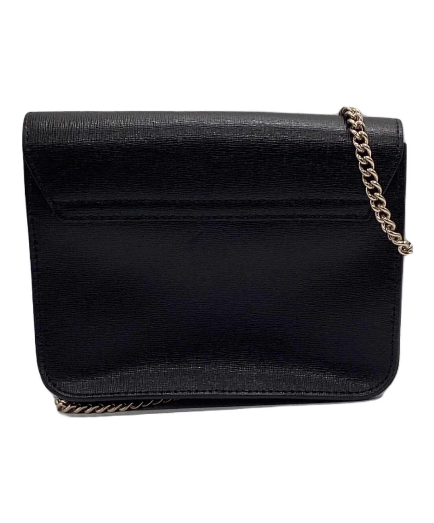 中古・古着通販】FURLA (フルラ) チェーンショルダーバッグ ブラック 