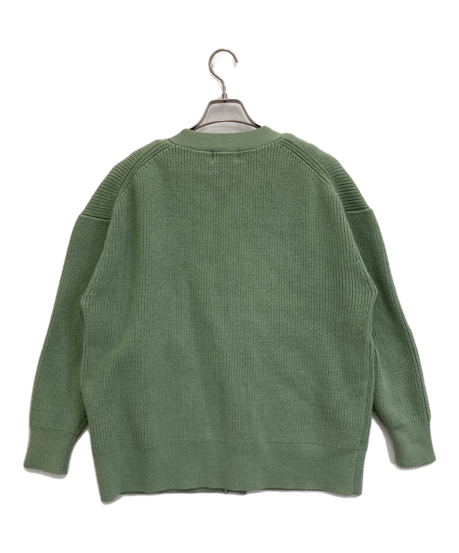 中古・古着通販】CLANE (クラネ) BUSTIER SET KNIT CARDIGAN グリーン