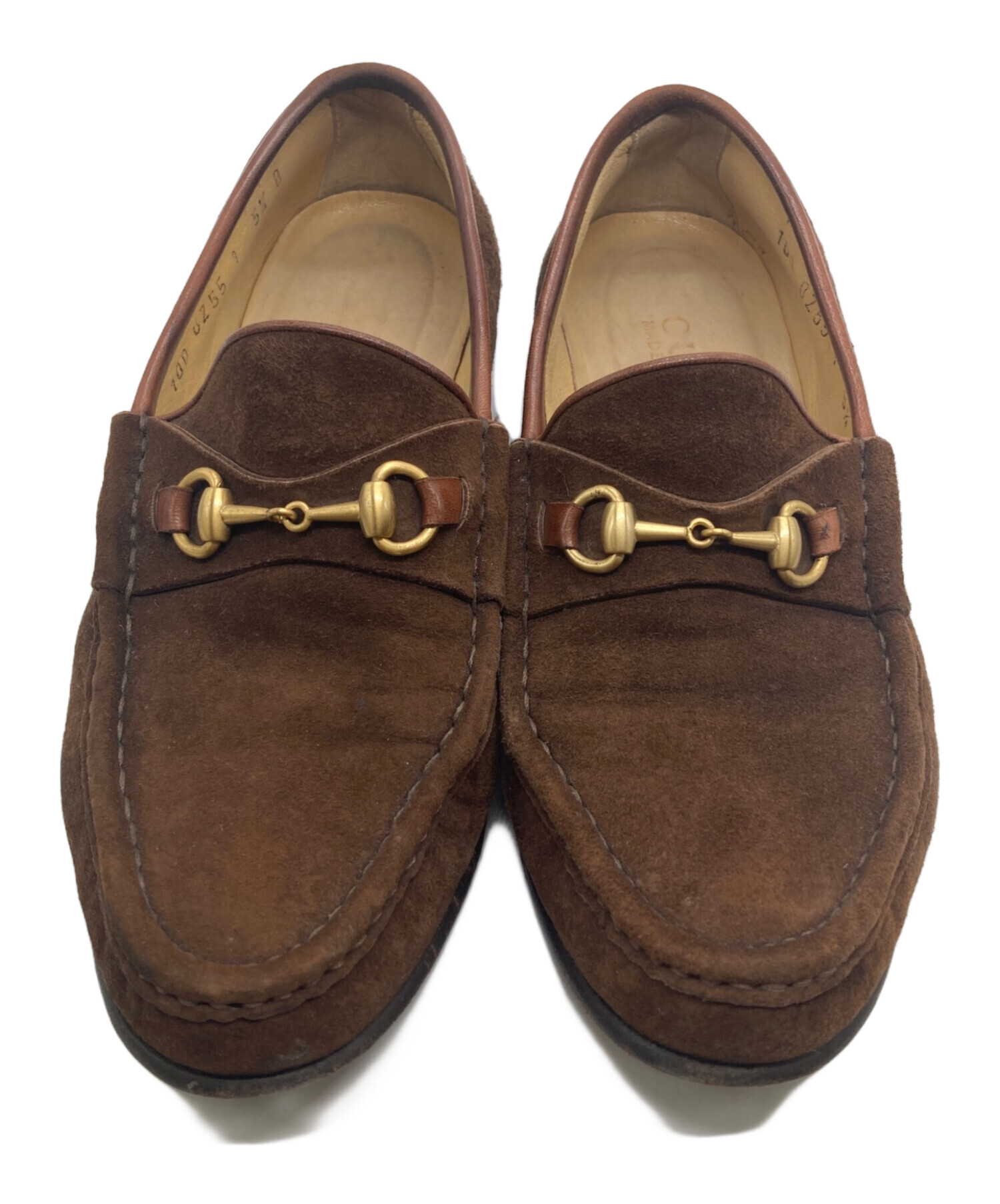中古・古着通販】GUCCI (グッチ) ビットローファー ブラウン サイズ:5