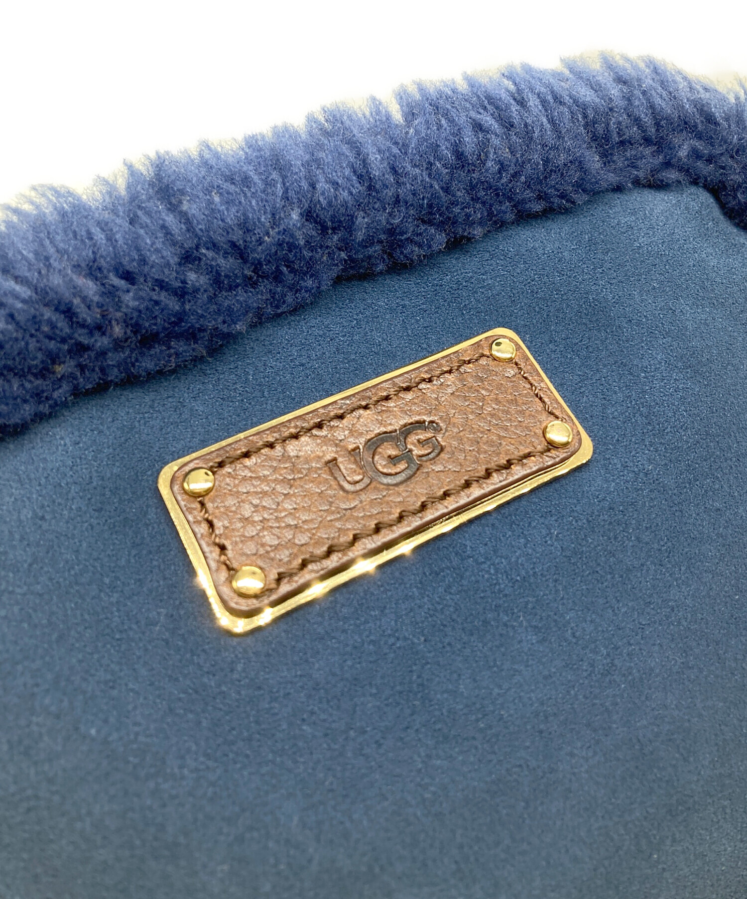 中古・古着通販】UGG (アグ) ムートンショルダーバッグ ネイビー