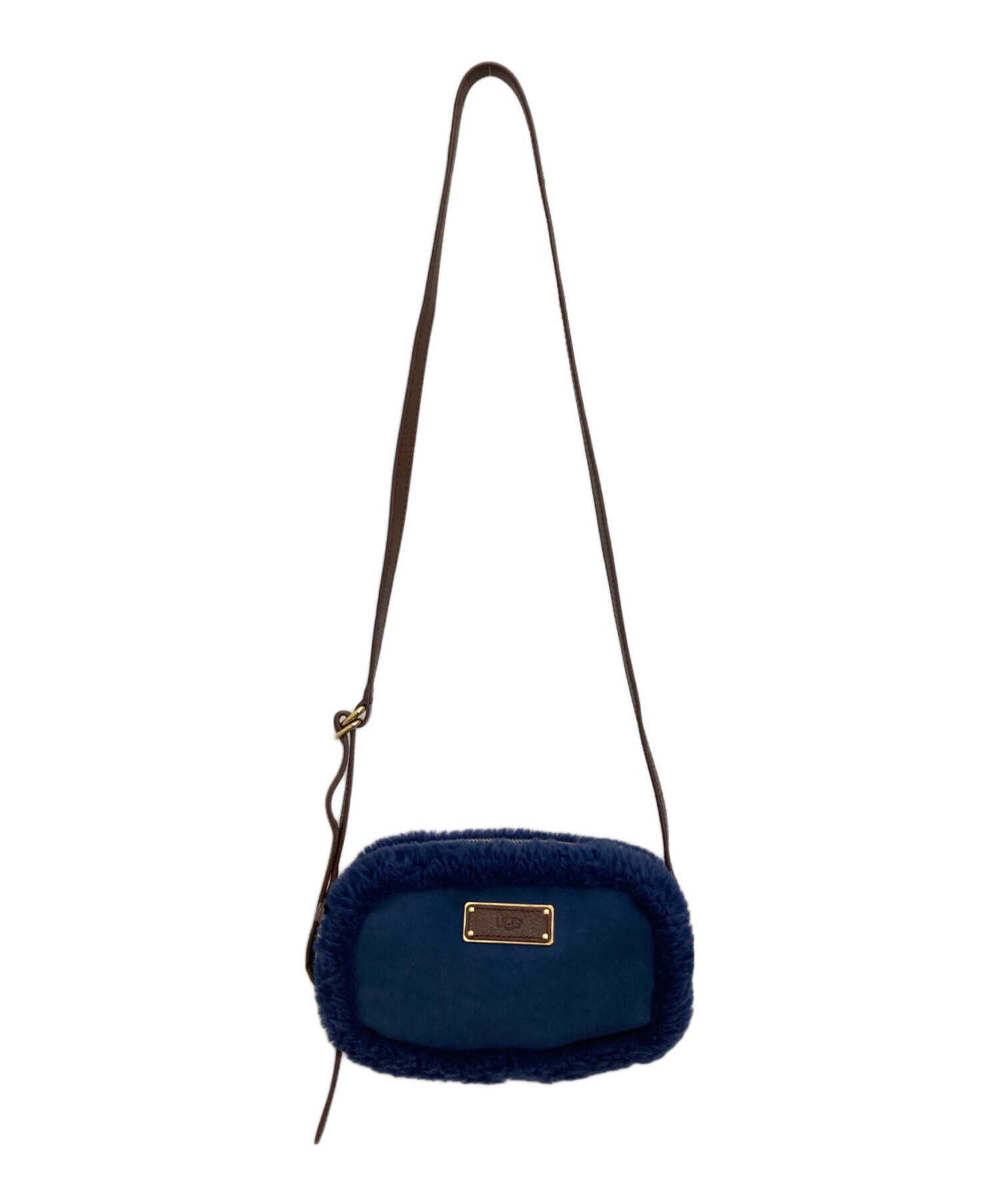 中古・古着通販】UGG (アグ) ムートンショルダーバッグ ネイビー