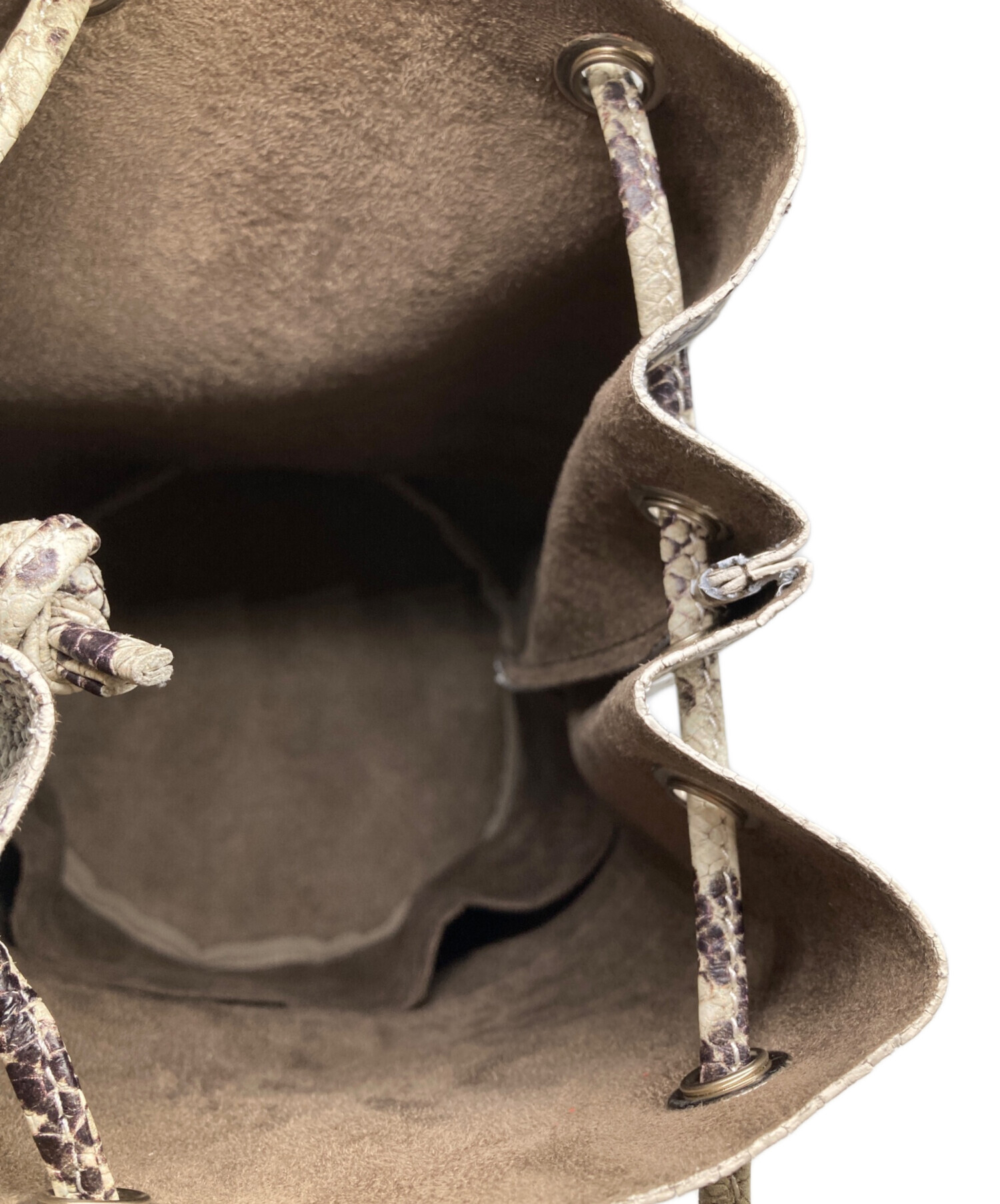 中古・古着通販】MARCO MASI (マルコマージ) パイソン巾着ショルダー