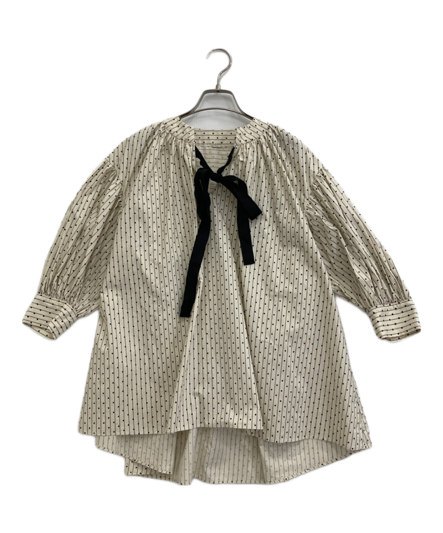 美品　mila owen クラシックリボンギャザーチュニック　スカート  ワンピ 中古・古着通販】Mila Owen (ミラオーウェン) クラシックリボン