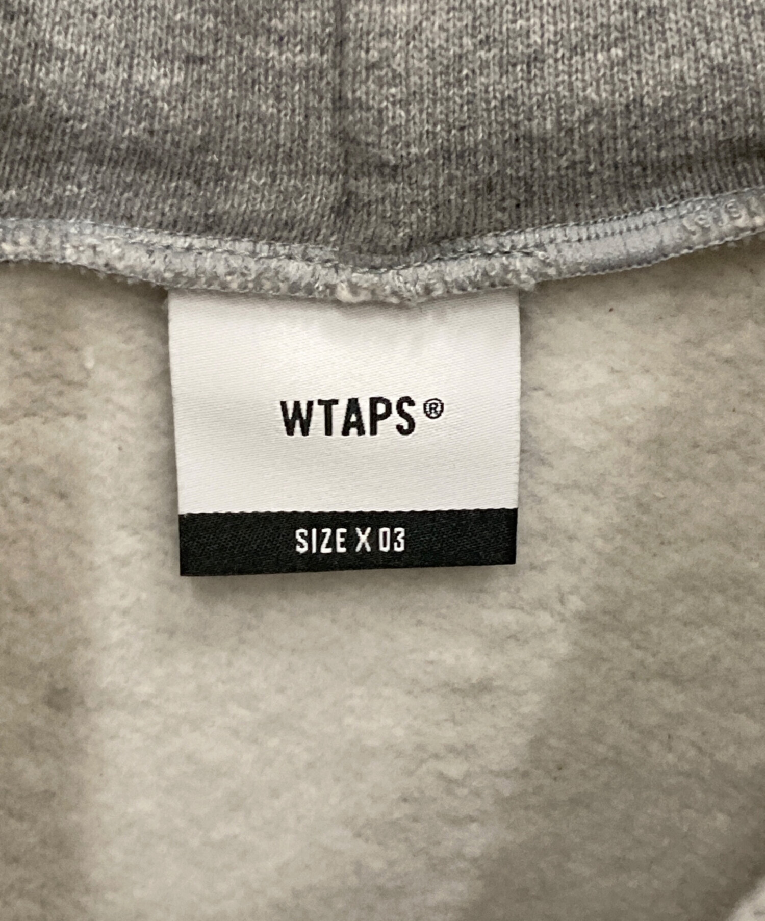 中古・古着通販】WTAPS (ダブルタップス) 裏起毛パーカー グレー 