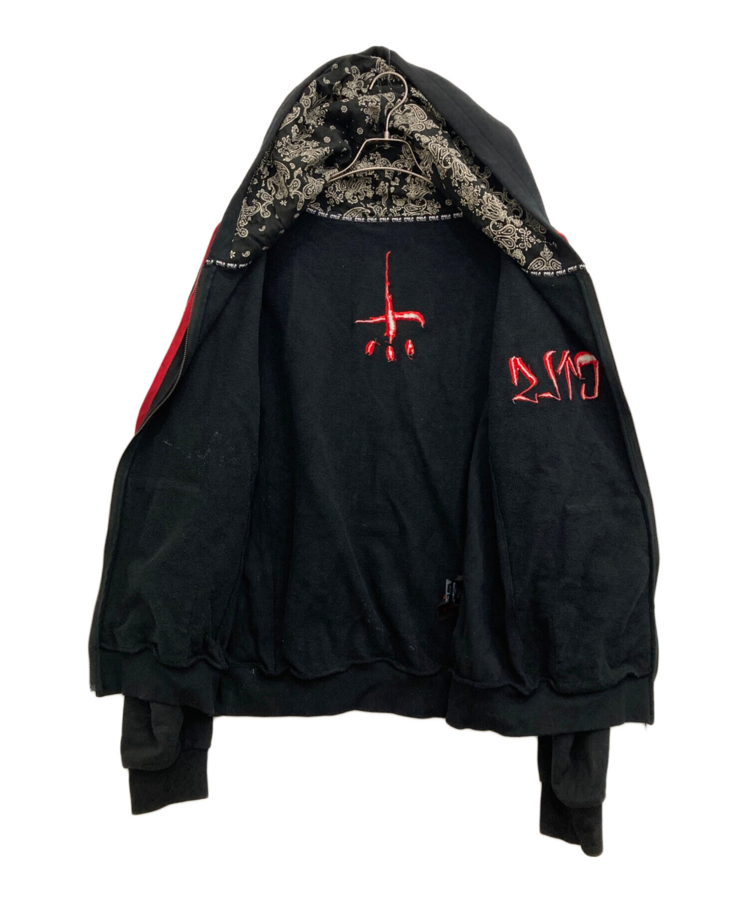 中古・古着通販】CVTVLIST (カタリスト) ジップパーカー ブラック