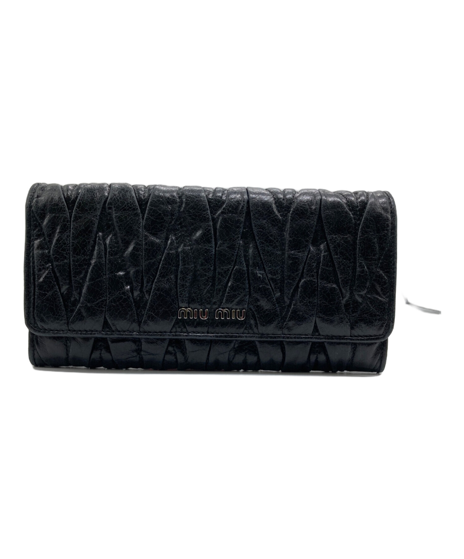 中古・古着通販】MIU MIU (ミュウミュウ) マテラッセロングウォレット 