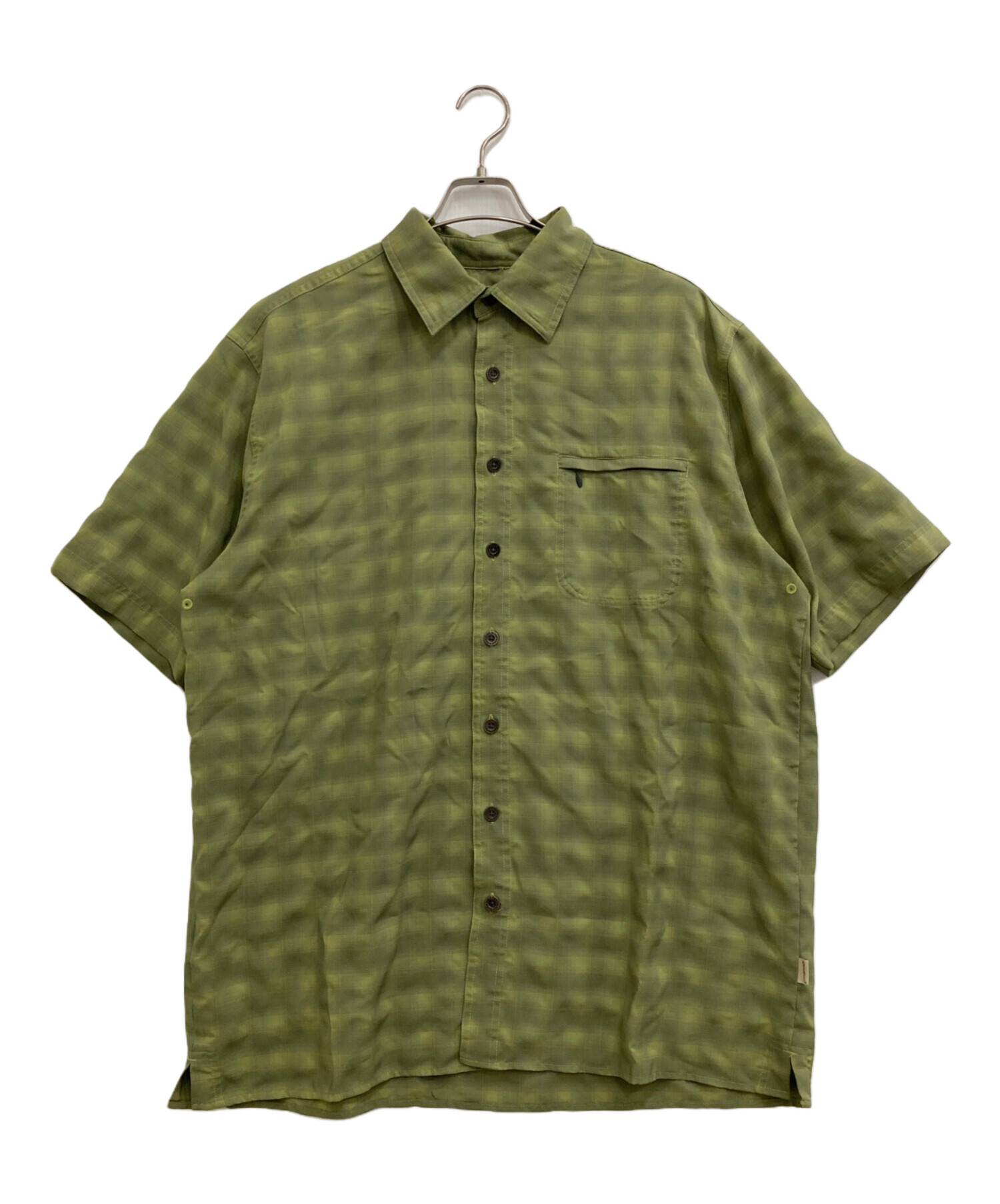 中古・古着通販】Eddie Bauer (エディーバウアー) 半袖シャツ ブラック 