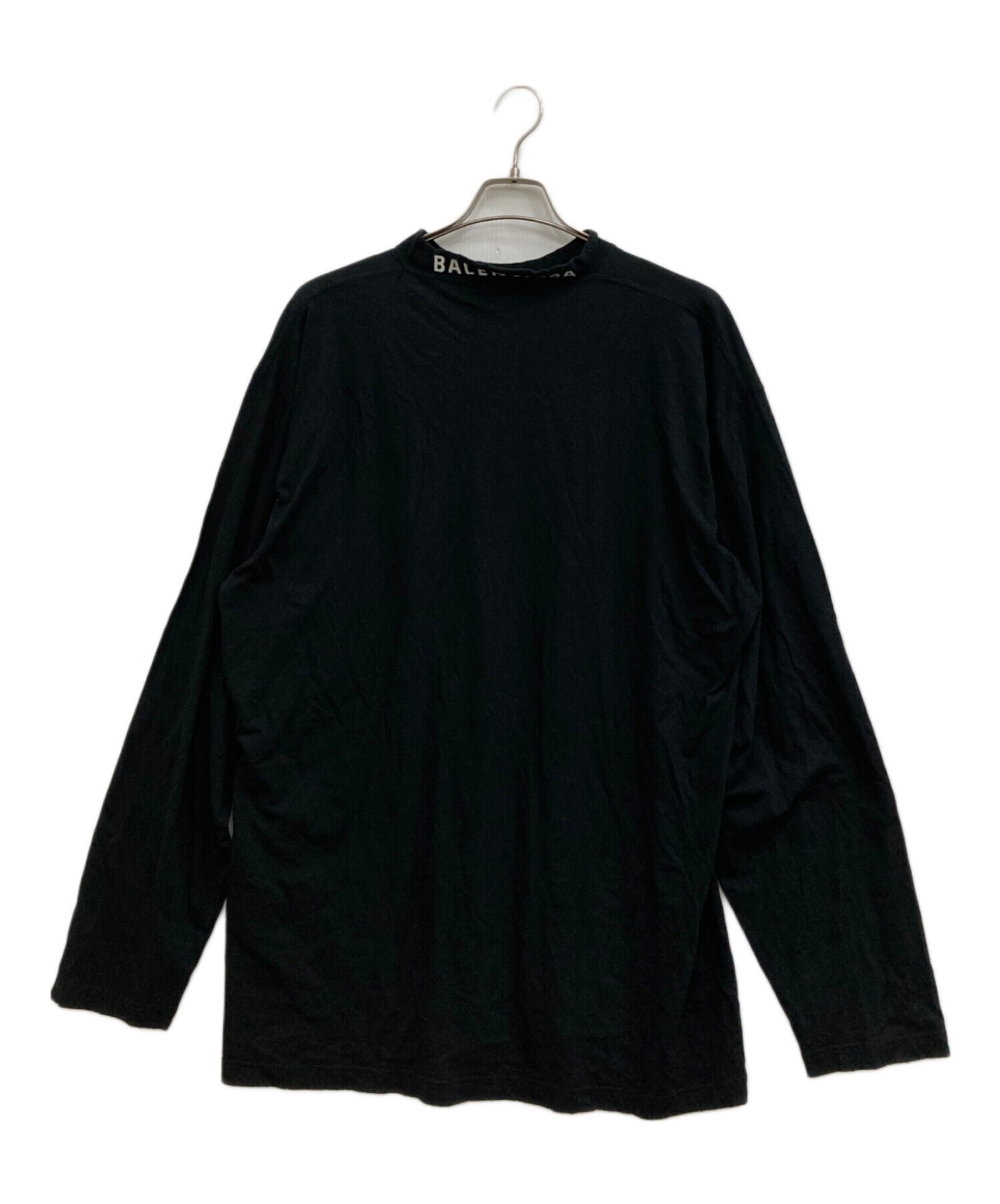 中古・古着通販】BALENCIAGA (バレンシアガ) ネックロゴ刺繍ダメージ 