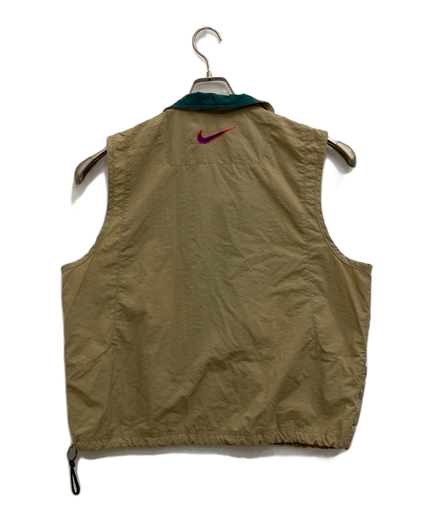 中古・古着通販】NIKE (ナイキ) ナイロンベスト ベージュ サイズ:L 