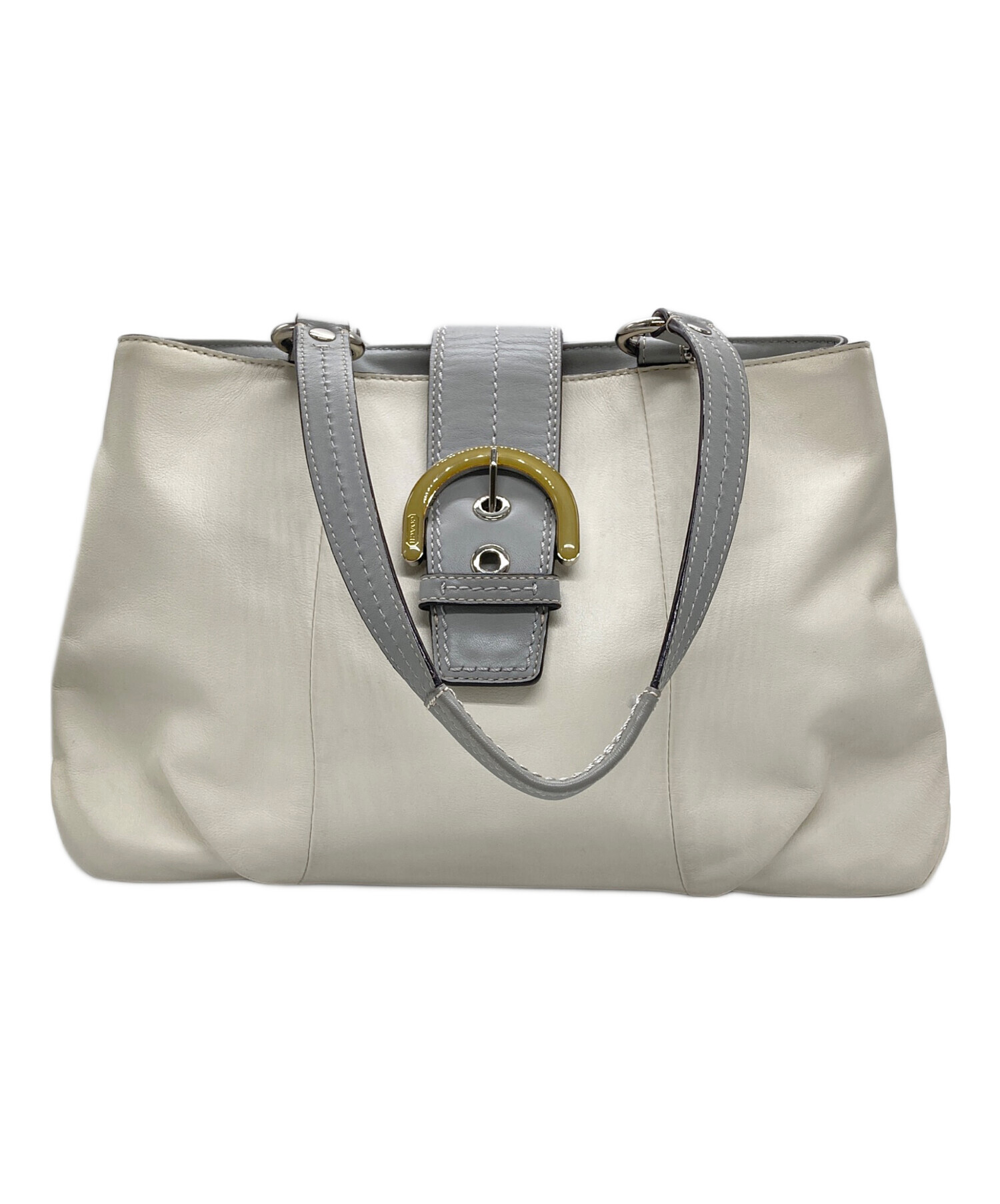 中古・古着通販】COACH (コーチ) ハンドバッグ ホワイト｜ブランド