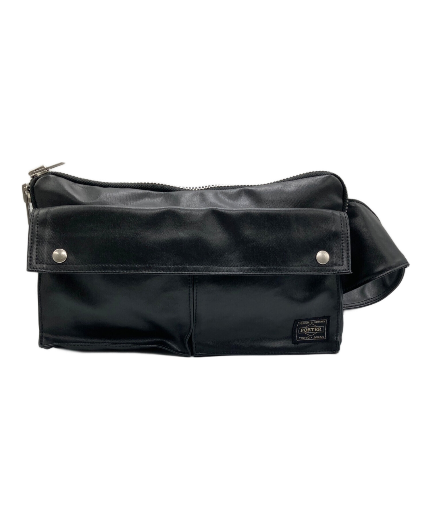 中古・古着通販】PORTER (ポーター) ウエストバッグ ブラック 
