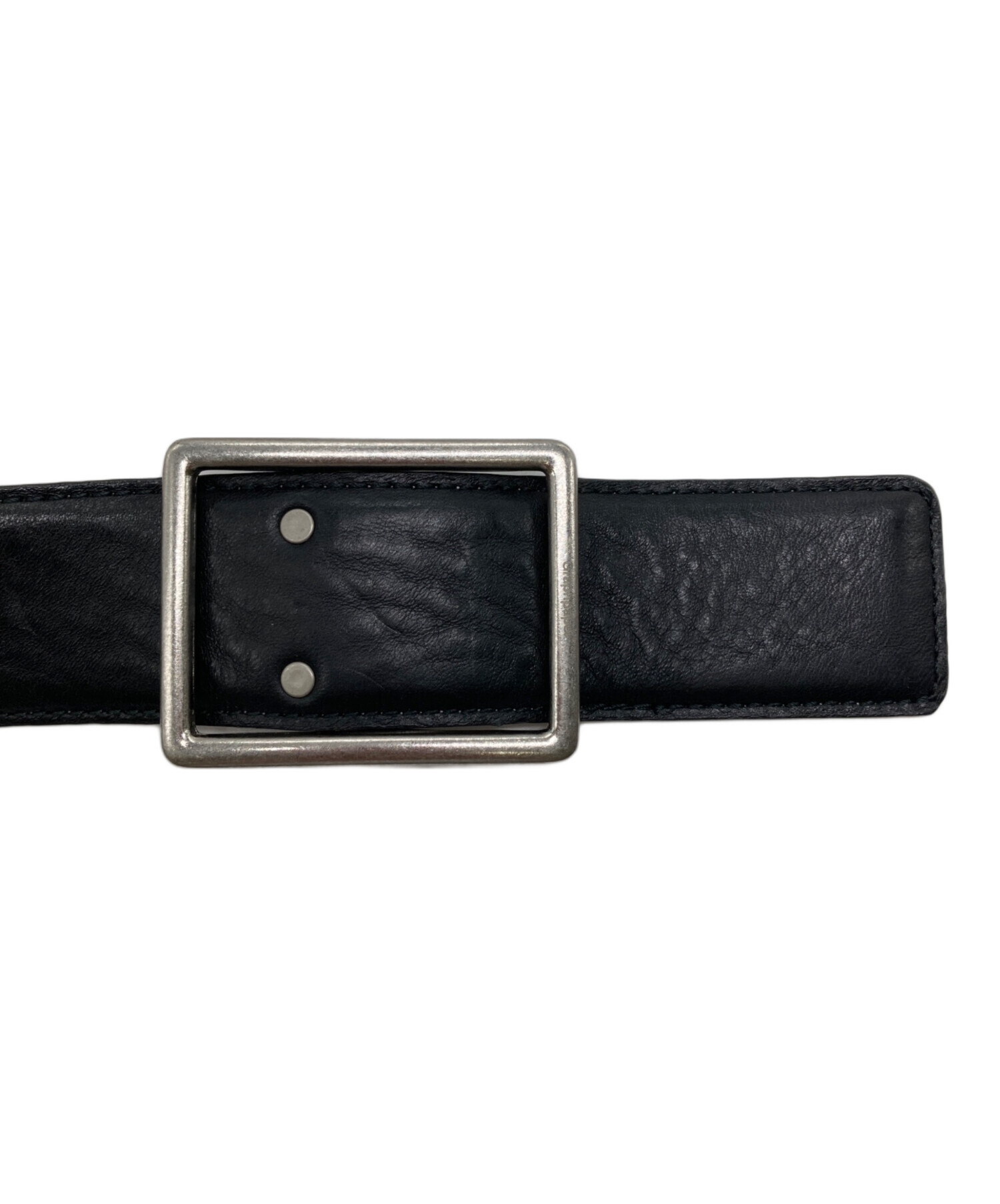 グラフペーパー ベルト Holeless Leather Narrow Belt-ホールレス