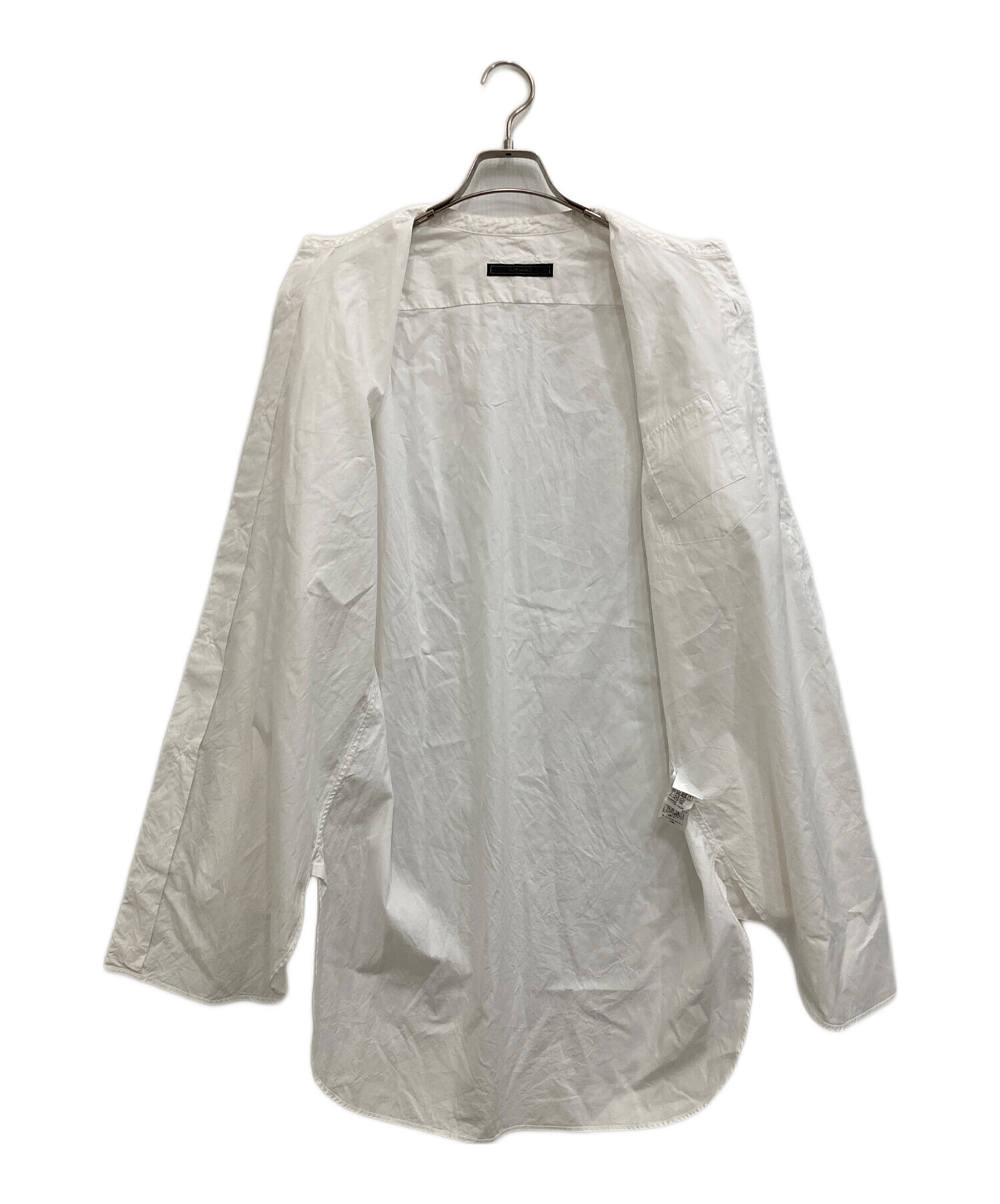 中古・古着通販】SOPHNET. (ソフネット) ノーカラーシャツ ホワイト