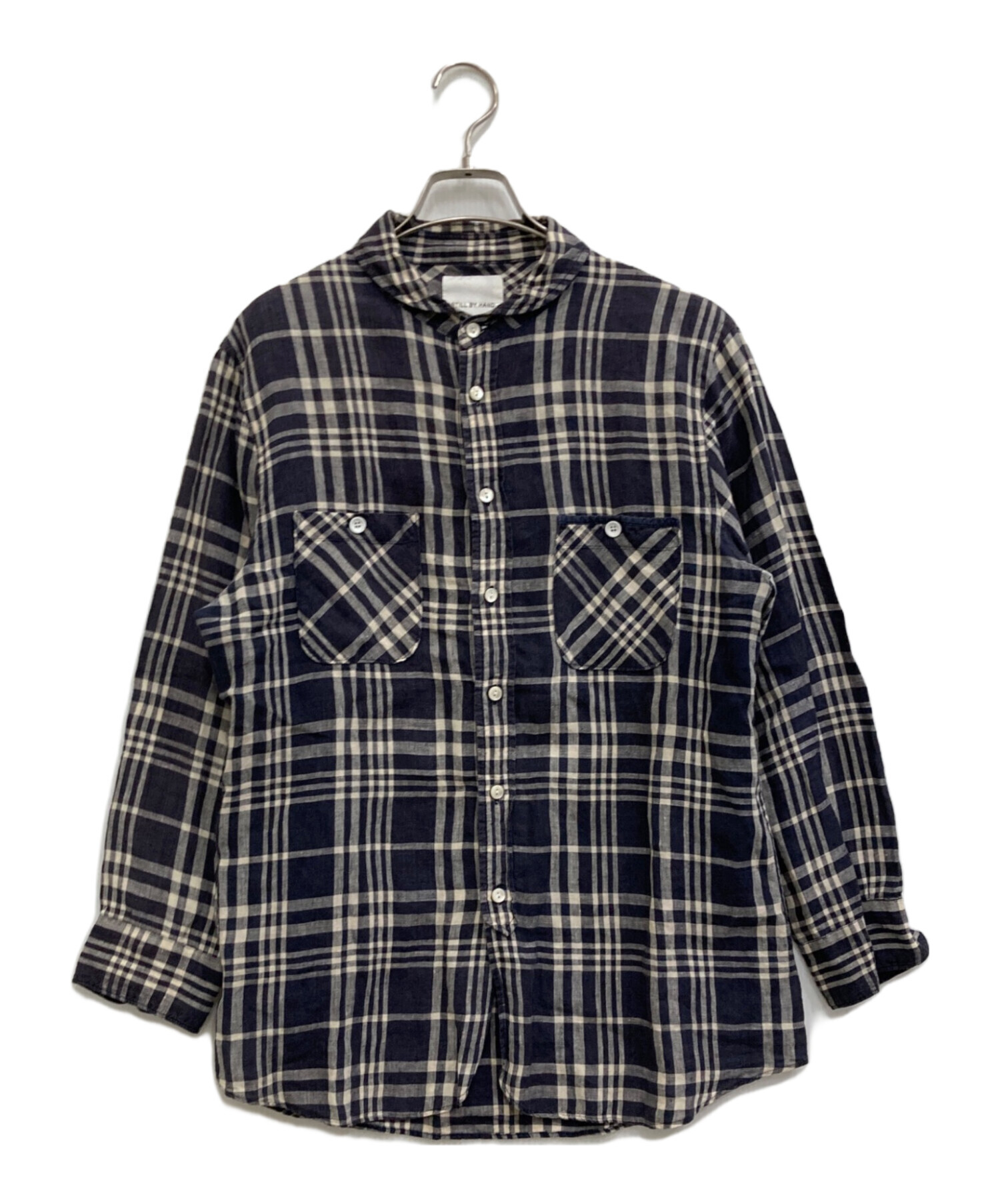 中古・古着通販】STILL BY HAND (スティルバイハンド) シャツ ネイビー