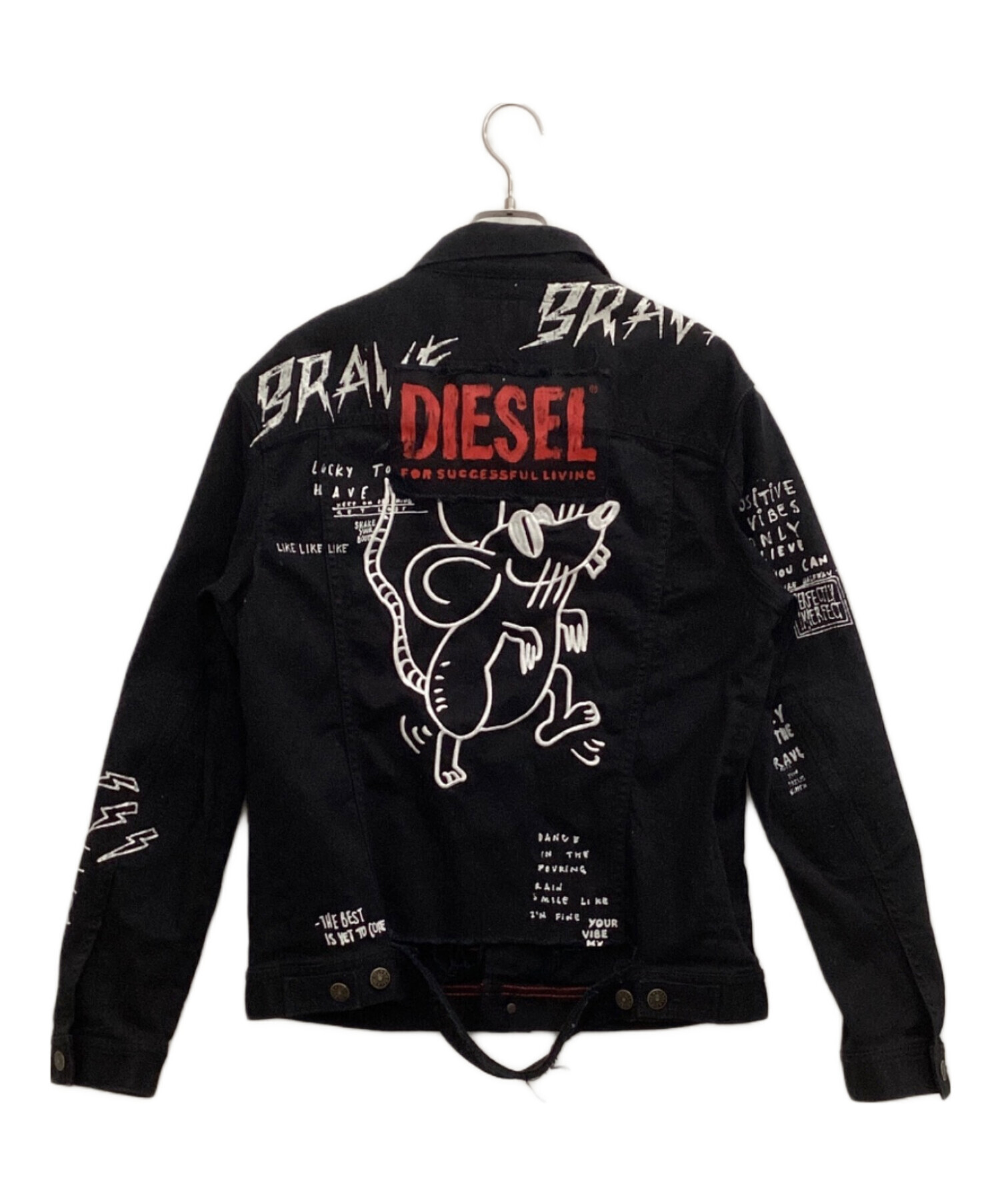 中古・古着通販】DIESEL (ディーゼル) グラフィック加工デニム 