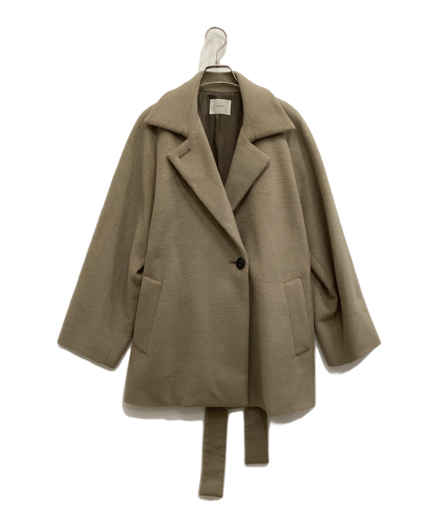 中古・古着通販】IENA (イエナ) ウールベルテッドショートコート