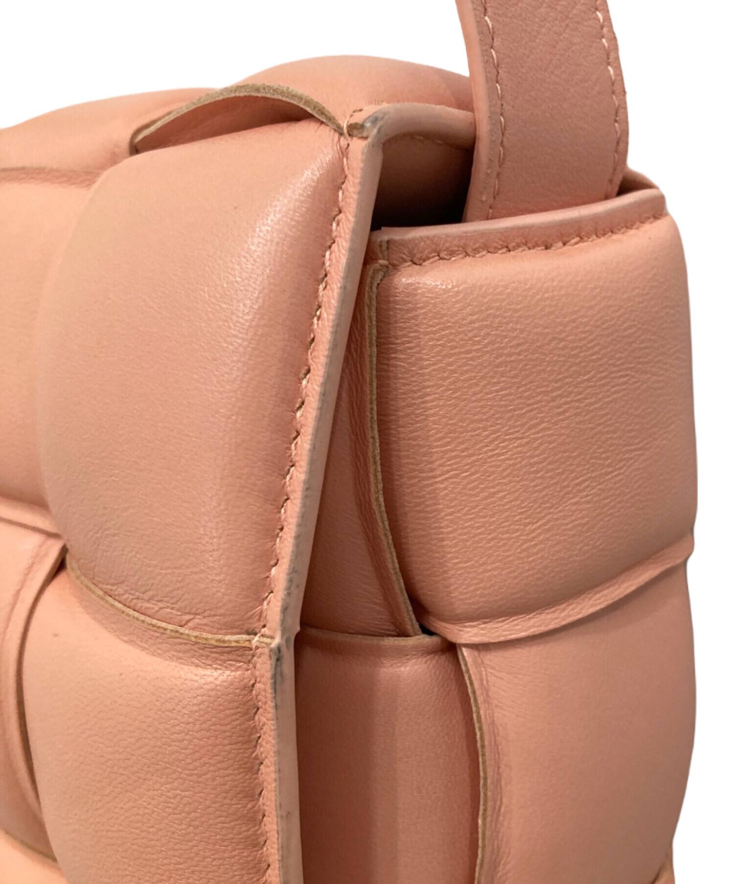 BOTTEGA VENETA ボッテガベネタ ショルダーバッグ  ピンク 【古着】【中古】【送料無料】 BOTTEGA VENETA - BOTTEGA VENETA ボッテガベネタ ショルダーバッグ
