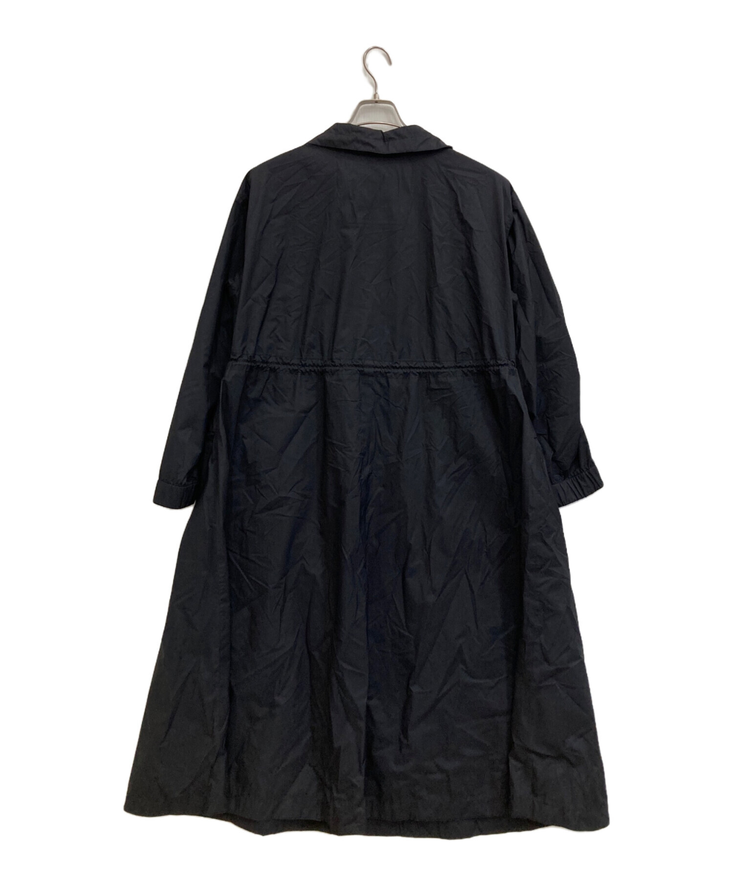 中古・古着通販】HERNO (ヘルノ) ナイロンロングコート ネイビー 