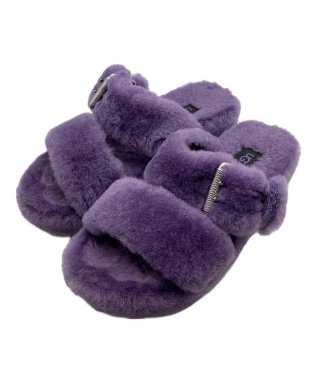 中古・古着通販】UGG (アグ) ファーサンダル パープル サイズ:USA6
