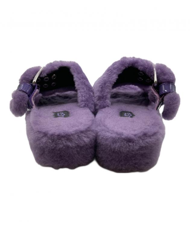 中古・古着通販】UGG (アグ) ファーサンダル パープル サイズ:USA6
