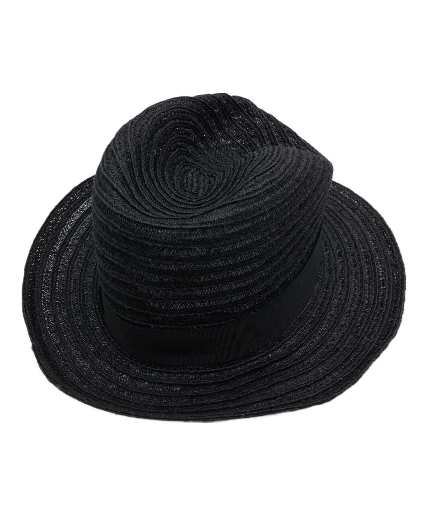 中古・古着通販】BORSALINO (ボルサリーノ) ストローハット ブラック