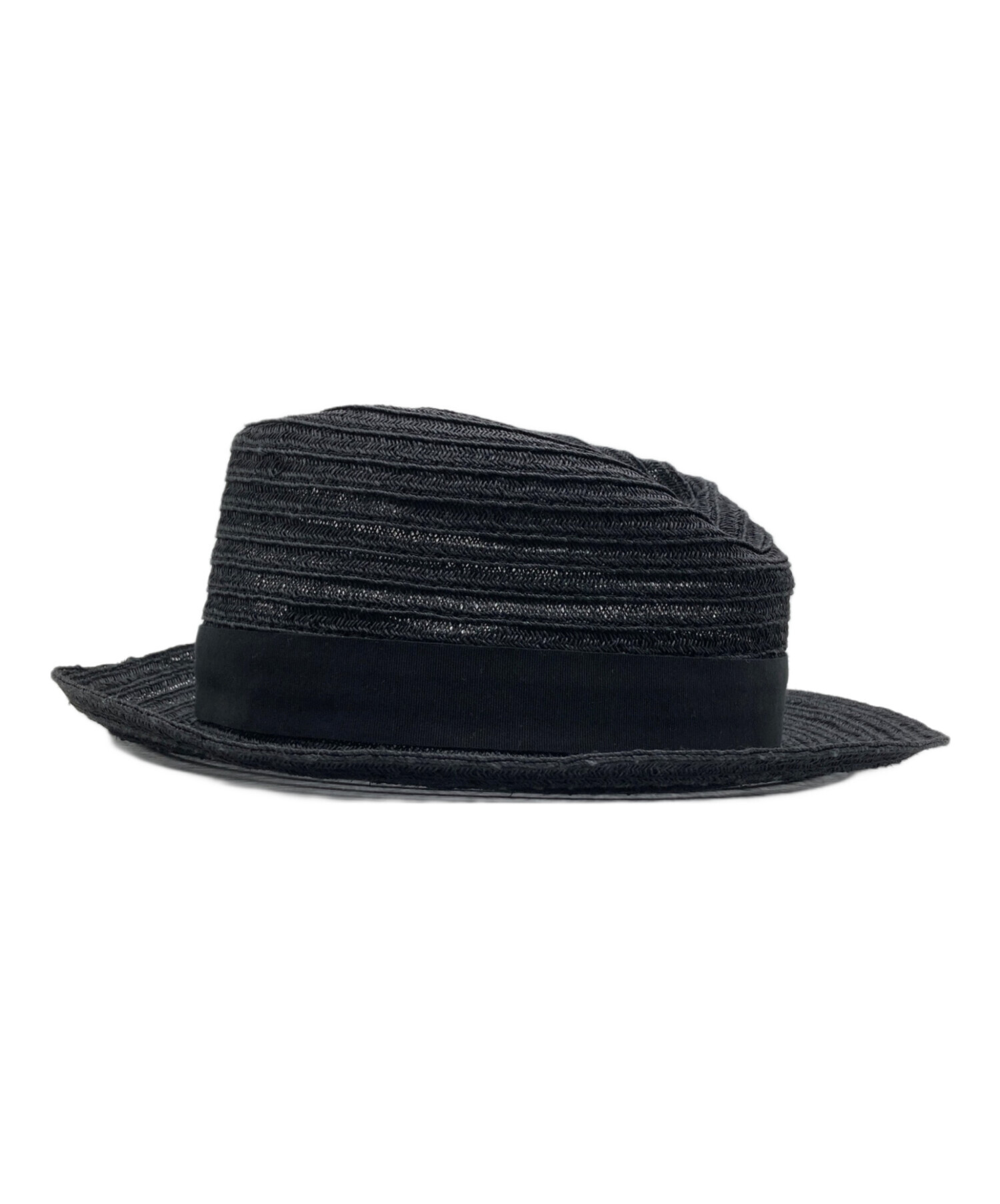 中古・古着通販】BORSALINO (ボルサリーノ) ストローハット ブラック