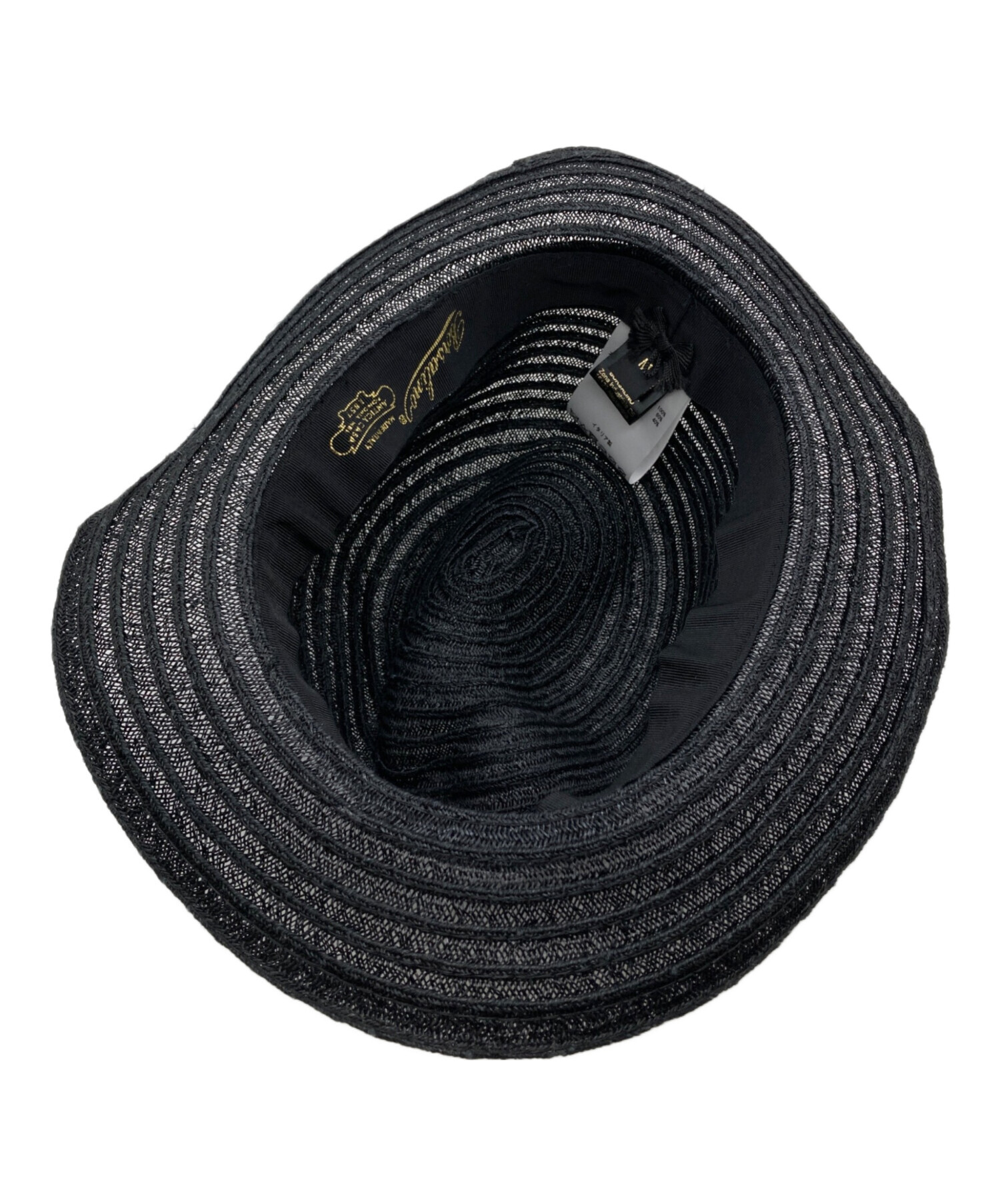 中古・古着通販】BORSALINO (ボルサリーノ) ストローハット ブラック