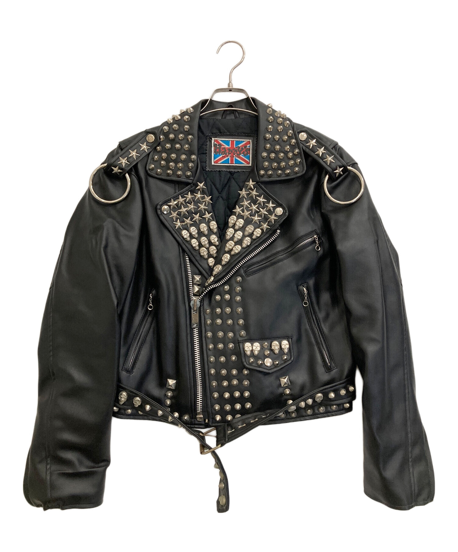 清春さん着用！奇跡の試着のみの未使用品！VANQUISH スタッズライダース 中古・古着通販】harrys london (ハリーズロンドン) スタッズ