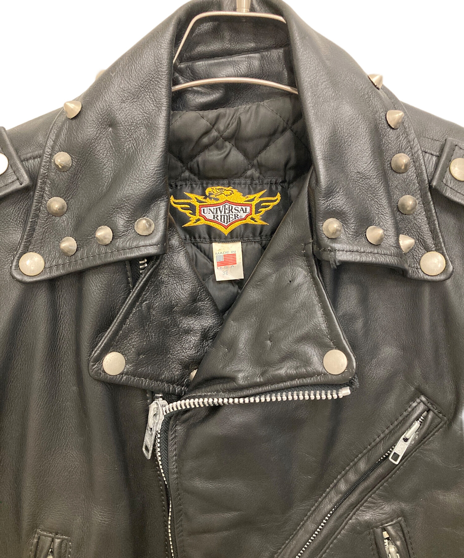 レザージャケット ライダース US 古着 最終売り尽し】古着 70s USA製 BROOKS 本革 レザー ダブル ライダース