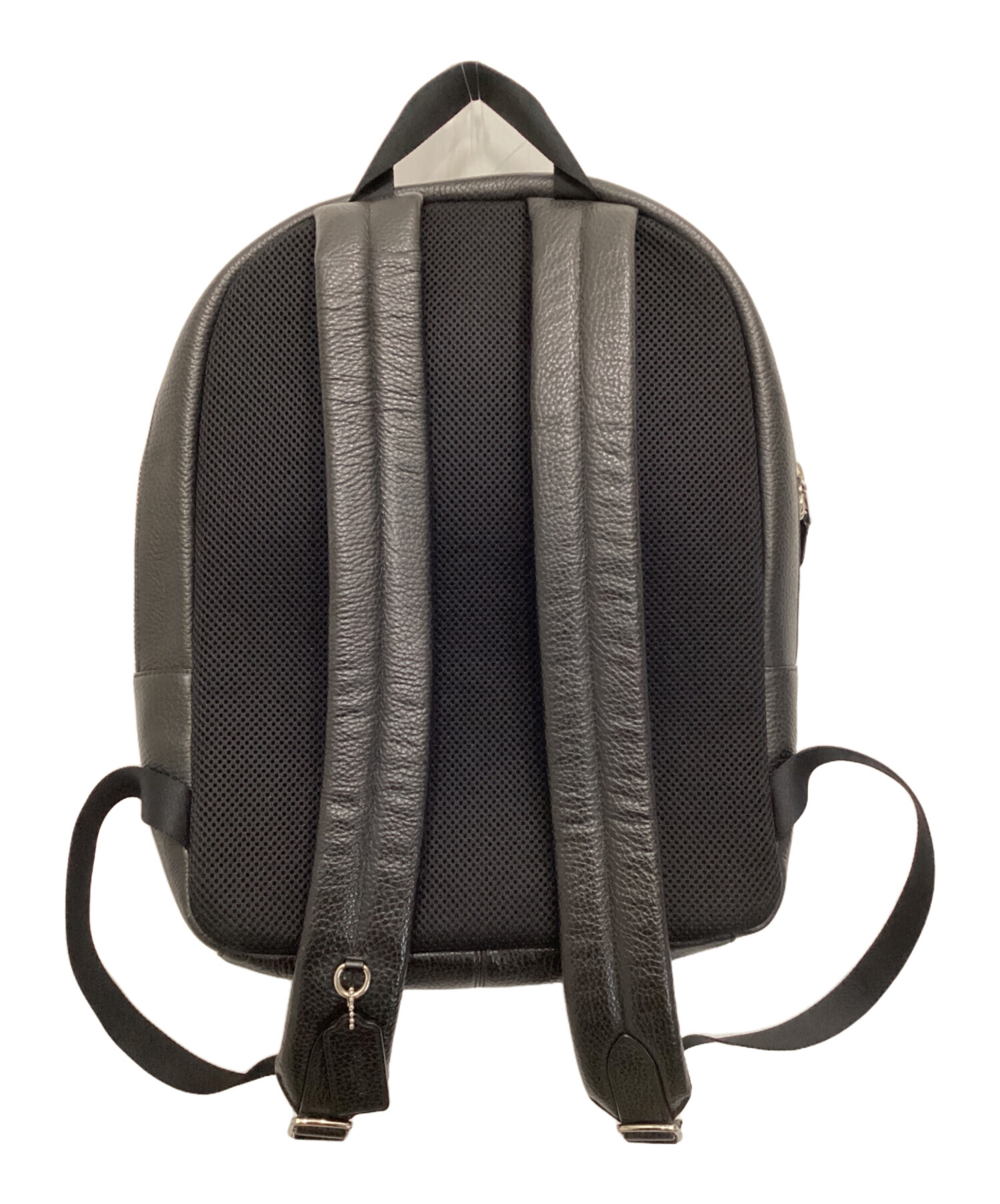 中古・古着通販】COACH (コーチ) レザーリュック ブラック