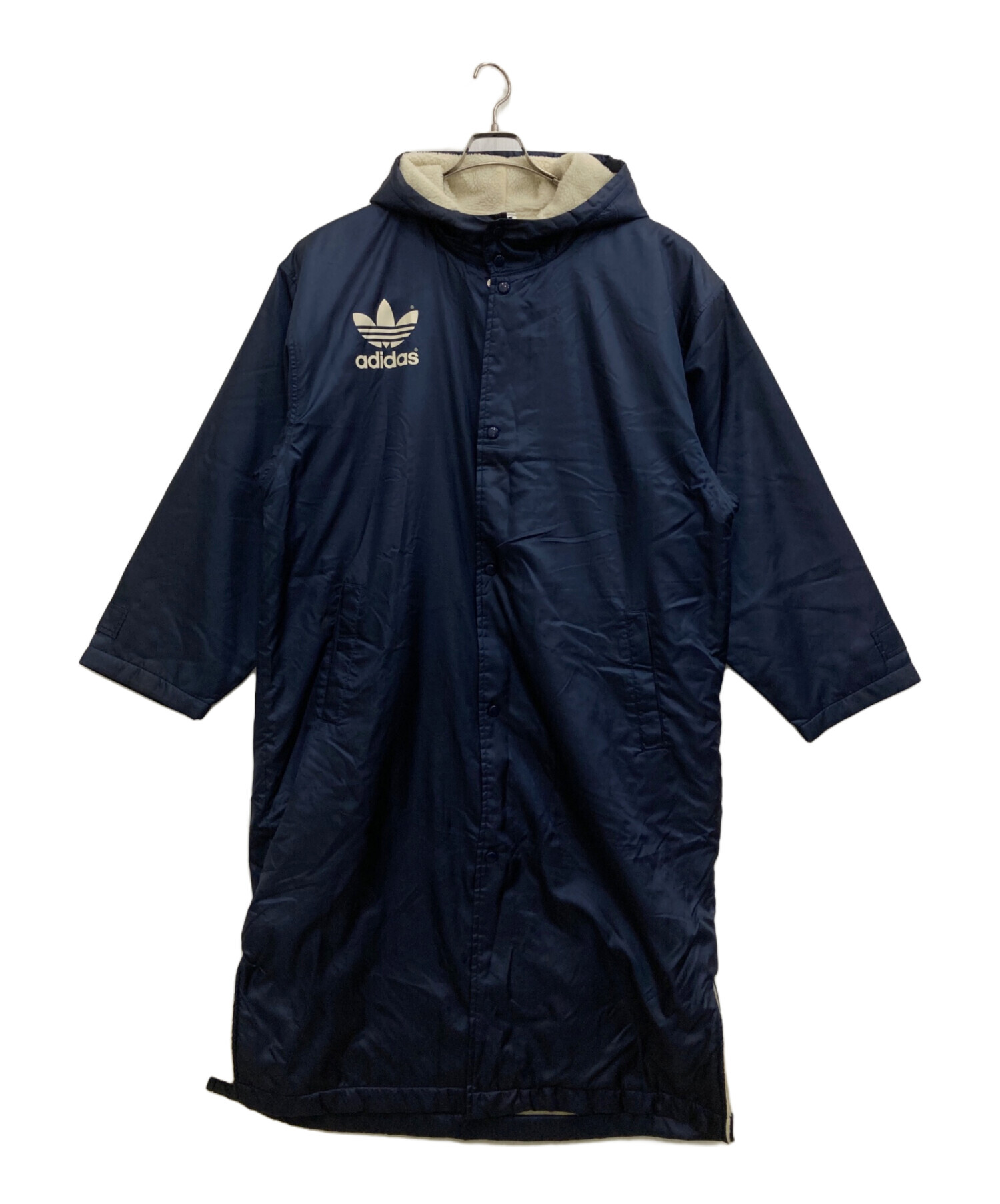 新品 タグ付き CHELSEA 【 adidas 】ベンチコート M ネイビー 中古・古着通販】adidas (アディダス) ベンチコート ネイビー サイズ:L
