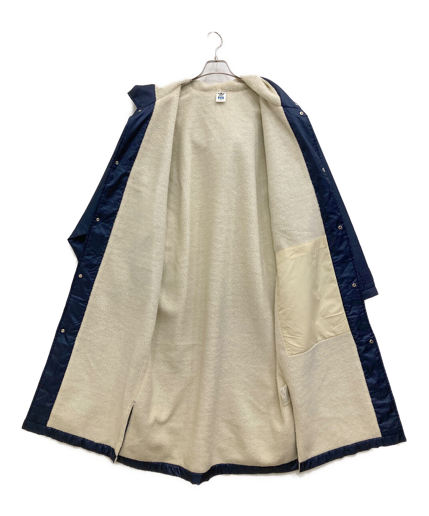 中古・古着通販】adidas (アディダス) ベンチコート ネイビー サイズ:L