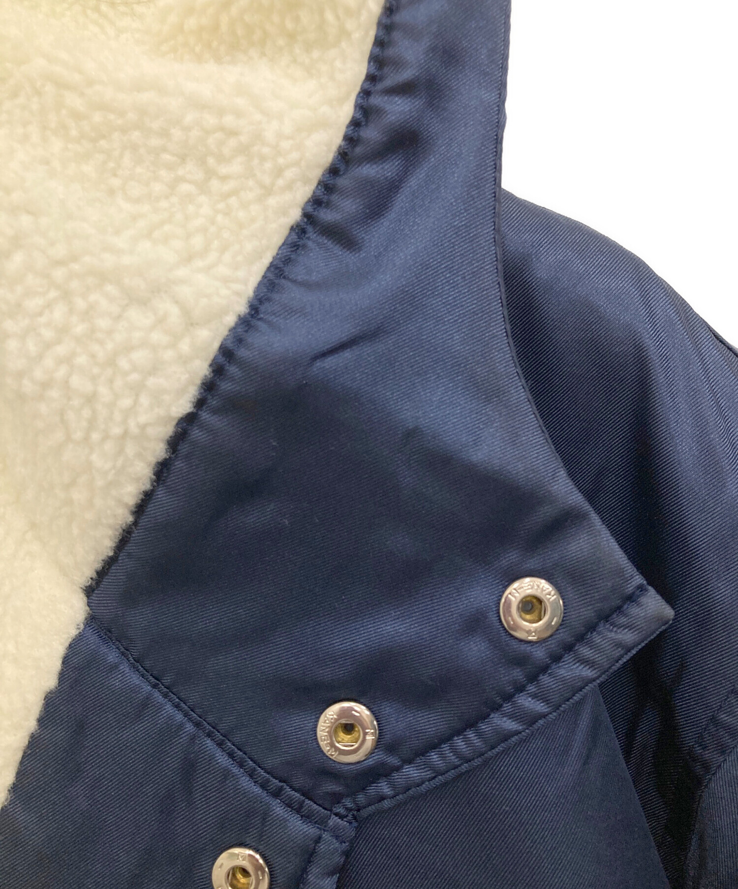 中古・古着通販】adidas (アディダス) ベンチコート ネイビー サイズ:L