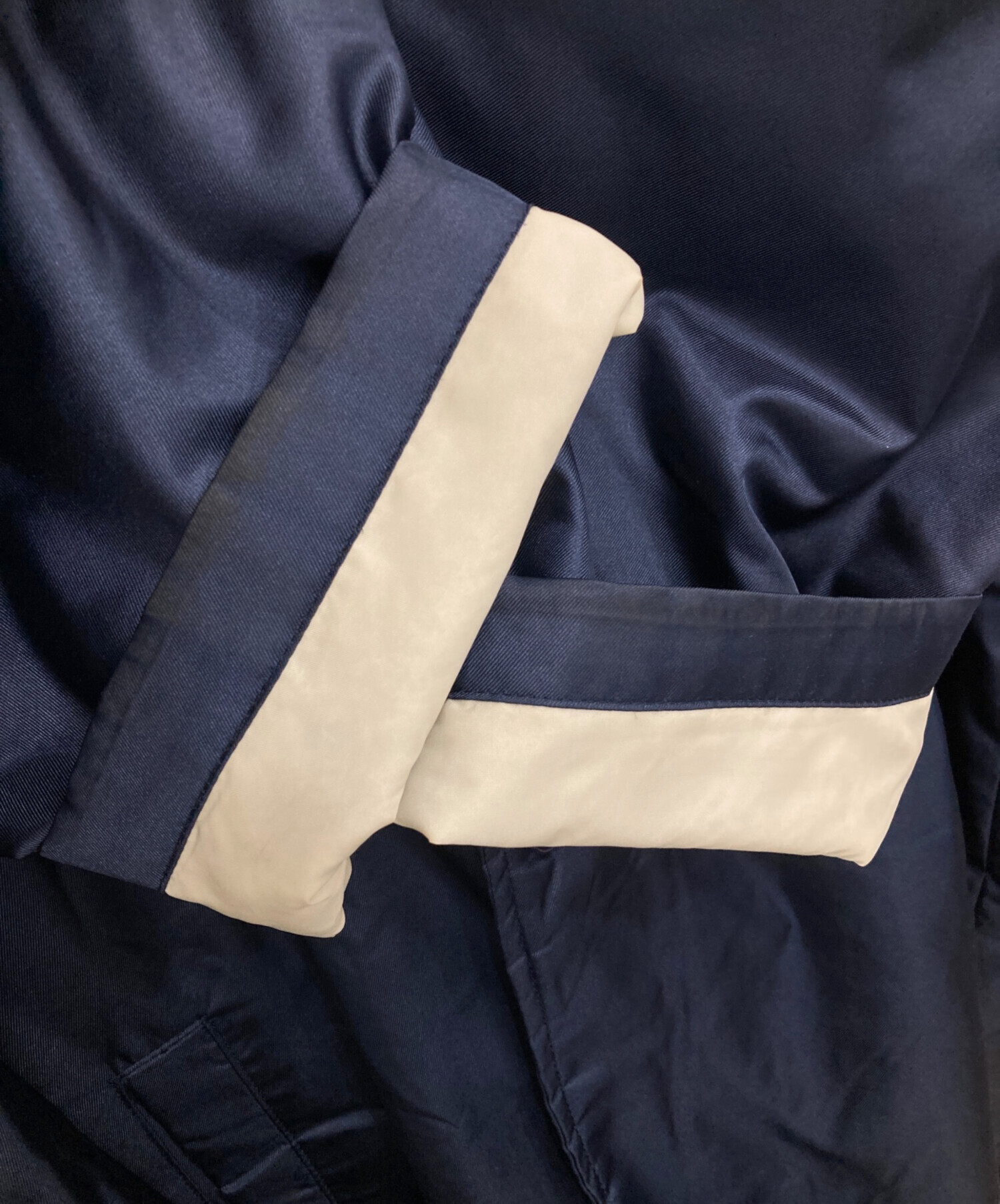 中古・古着通販】adidas (アディダス) ベンチコート ネイビー サイズ:L