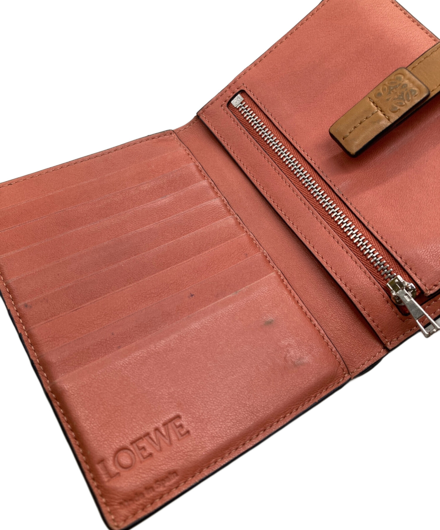 中古・古着通販】LOEWE (ロエベ) バーティカルウォレット グレー