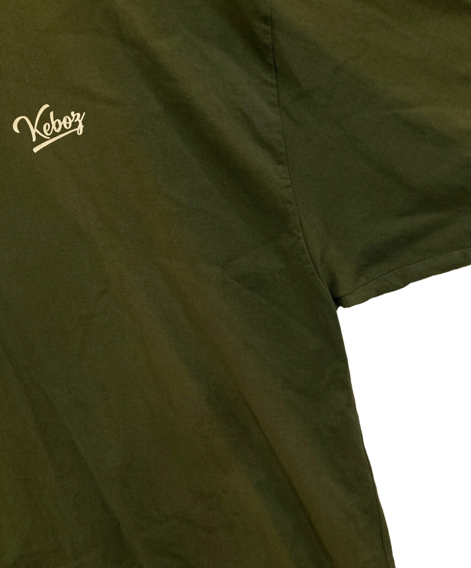 中古・古着通販】KEBOZ (ケボズ) ロゴTシャツ グリーン サイズ:XL 