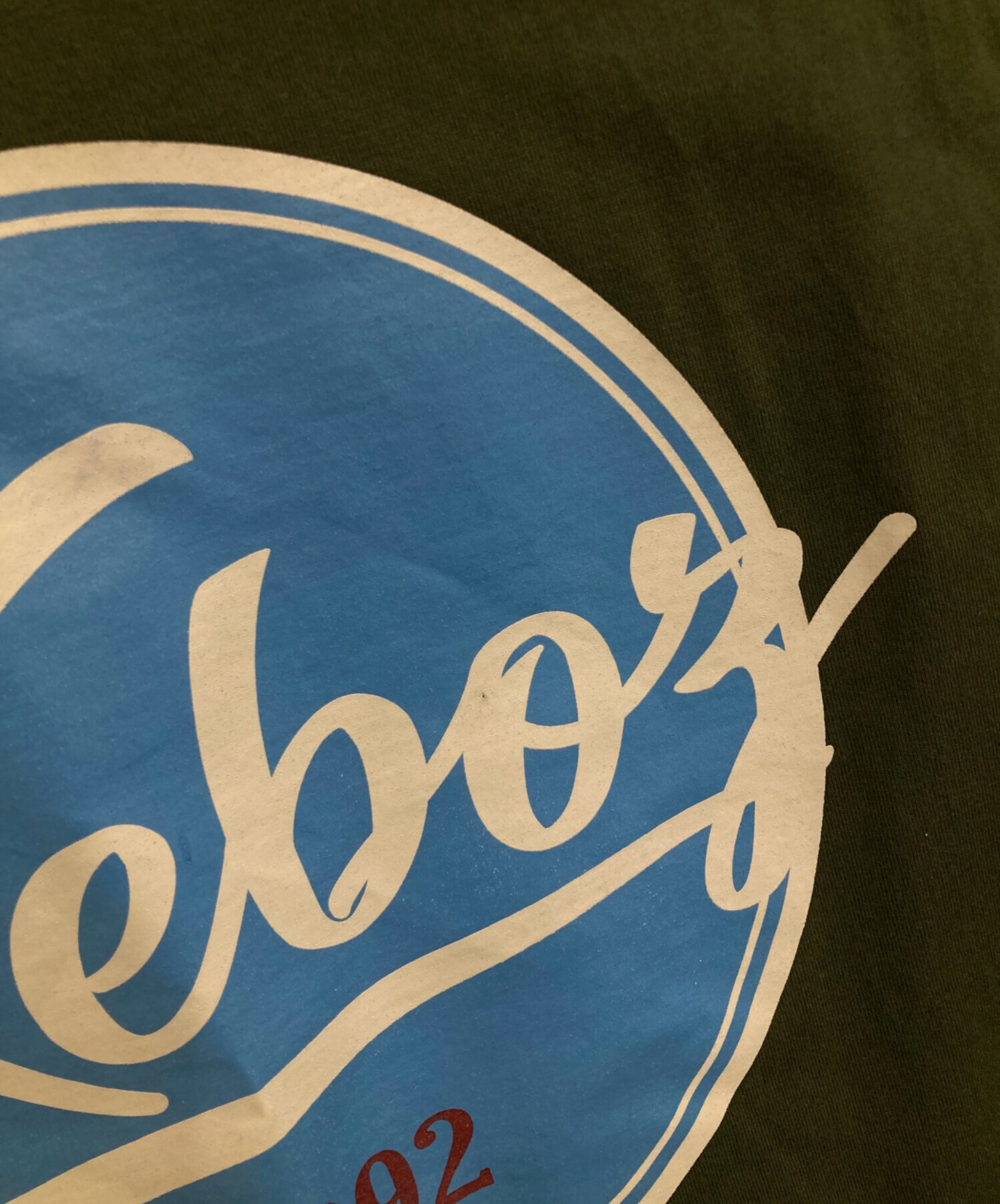 中古・古着通販】KEBOZ (ケボズ) ロゴTシャツ グリーン サイズ:XL 