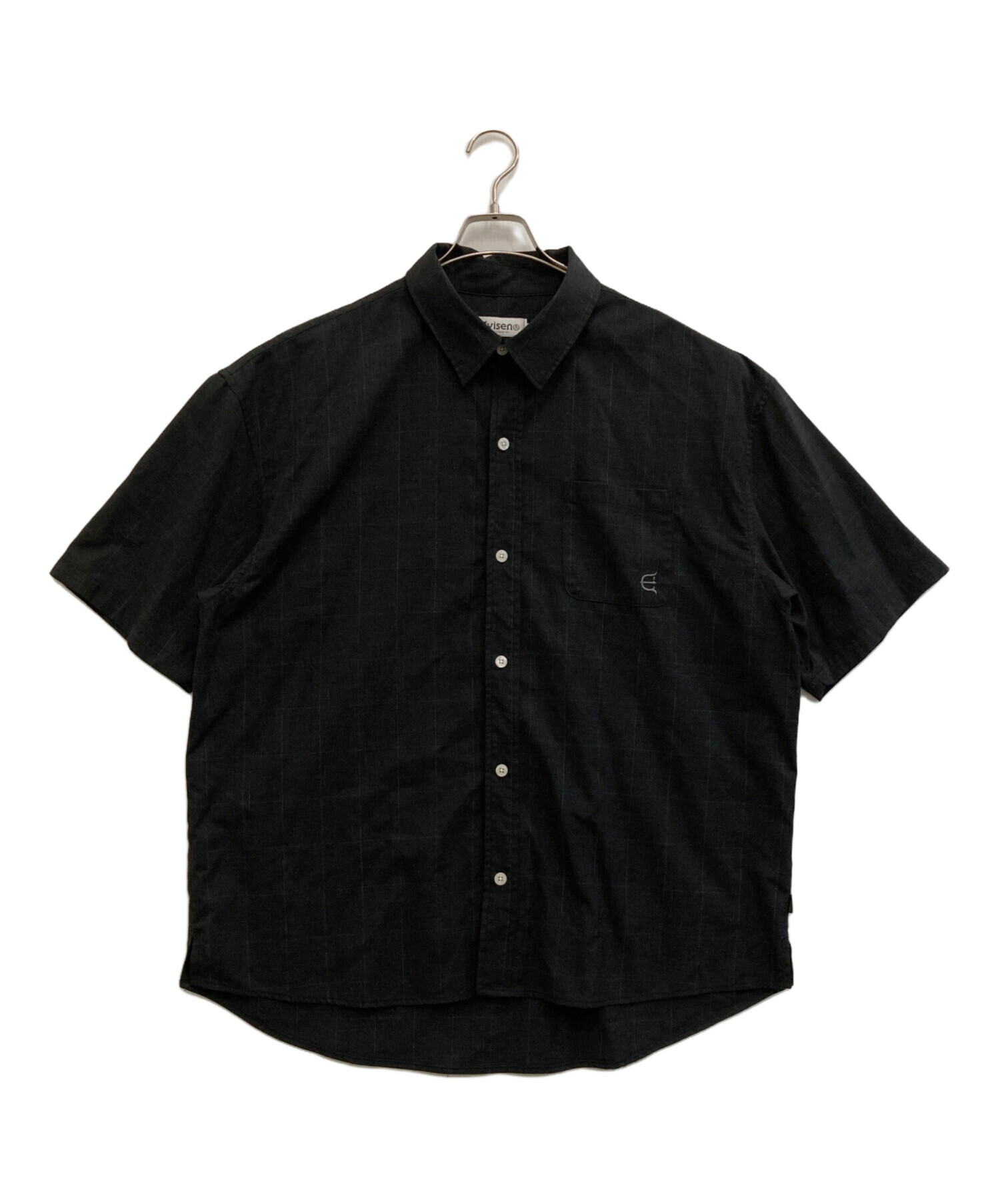 中古・古着通販】EVISEN (エビセン) WILLIAM PLAID SHIRT ブラック