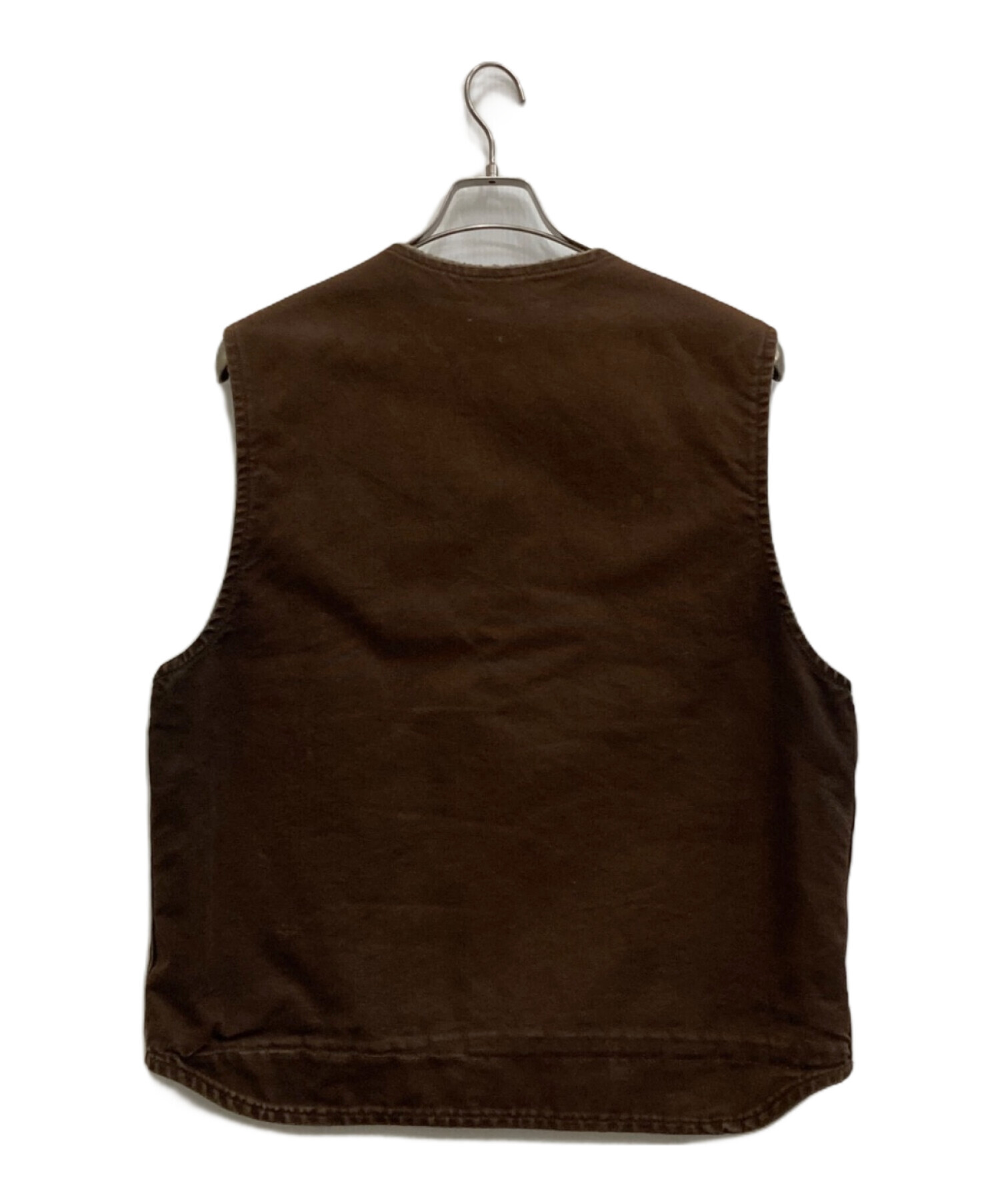 Carhartt カーハート ダックベスト 裏ボア Lサイズ古着 ブラウン 楽天