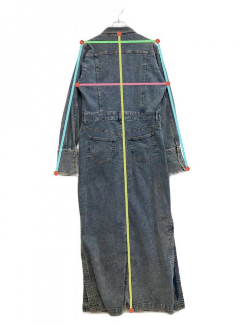 中古・古着通販】AMERI (アメリ) I LINE DENIM SHIRT DRESS インディゴ