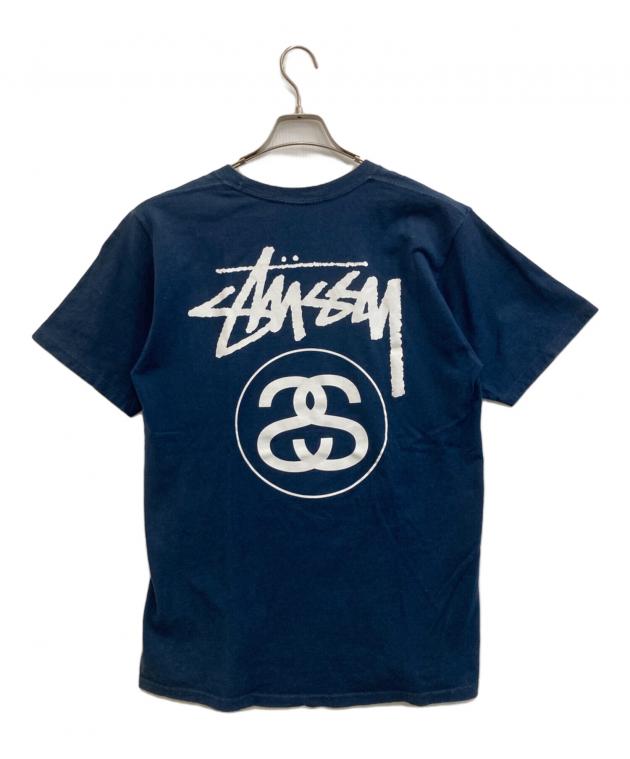 中古・古着通販】stussy (ステューシー) ロゴTシャツ ネイビー サイズ