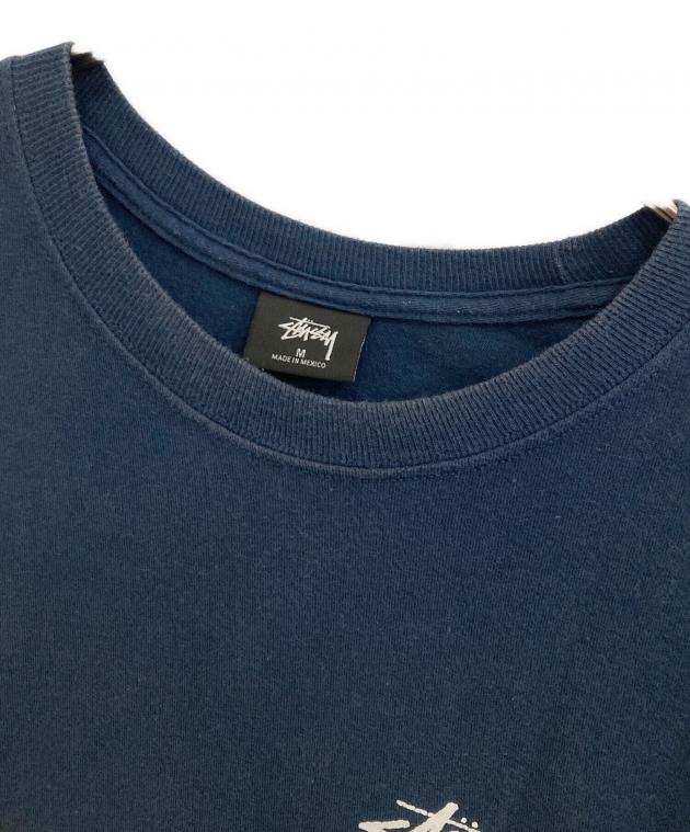 中古・古着通販】stussy (ステューシー) ロゴTシャツ ネイビー サイズ