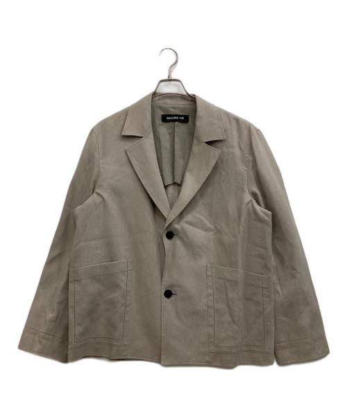 GALERIE VIE ラムレザージャケット F アイボリー 羊革 トゥモロー