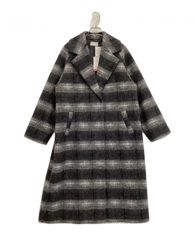 中古・古着通販】PLST (プラステ) シャギーチェックチェスターコート
