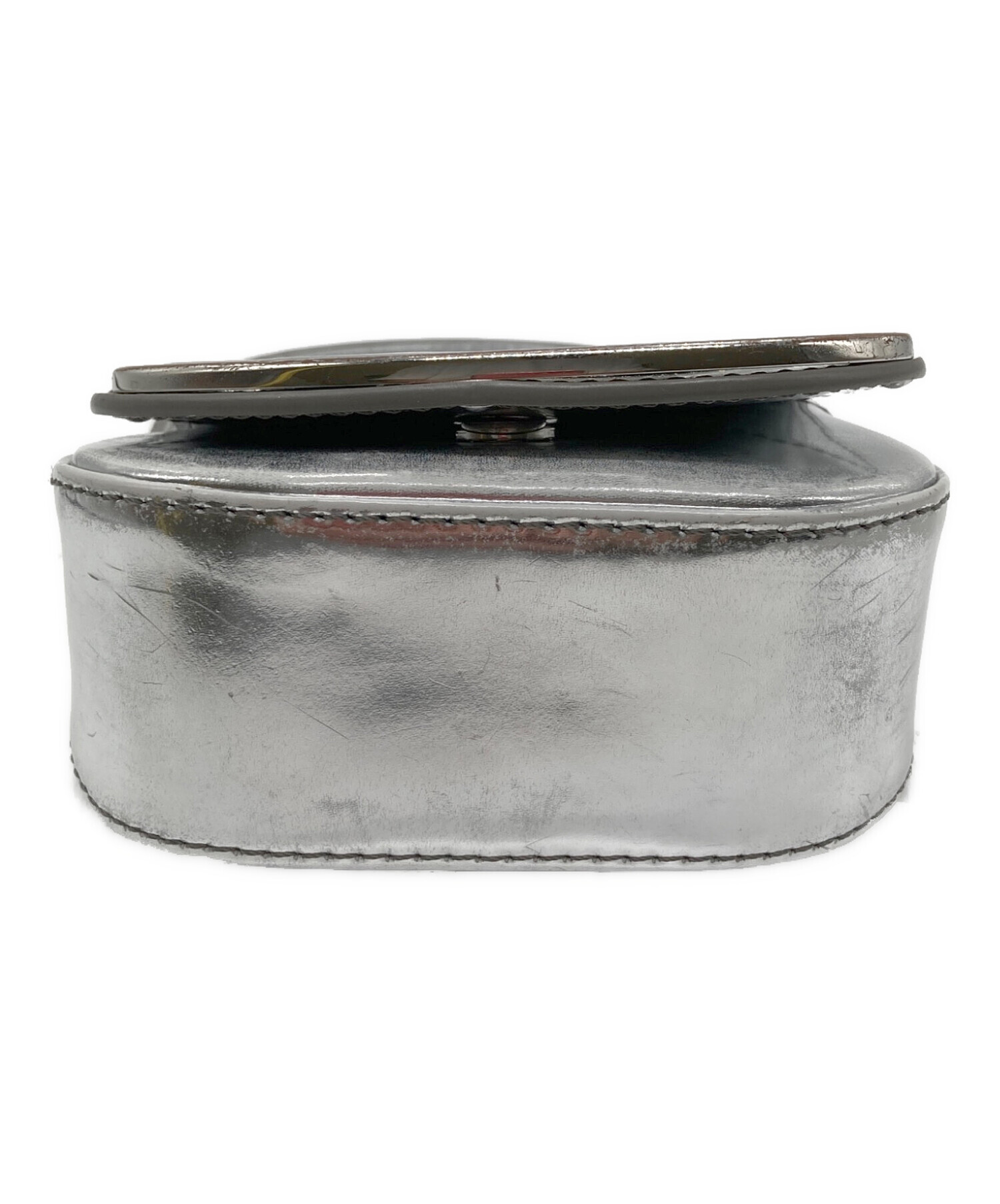 DIESEL シルバーショルダーバッグ 中古・古着通販】DIESEL (ディーゼル) ショルダーバッグ シルバー