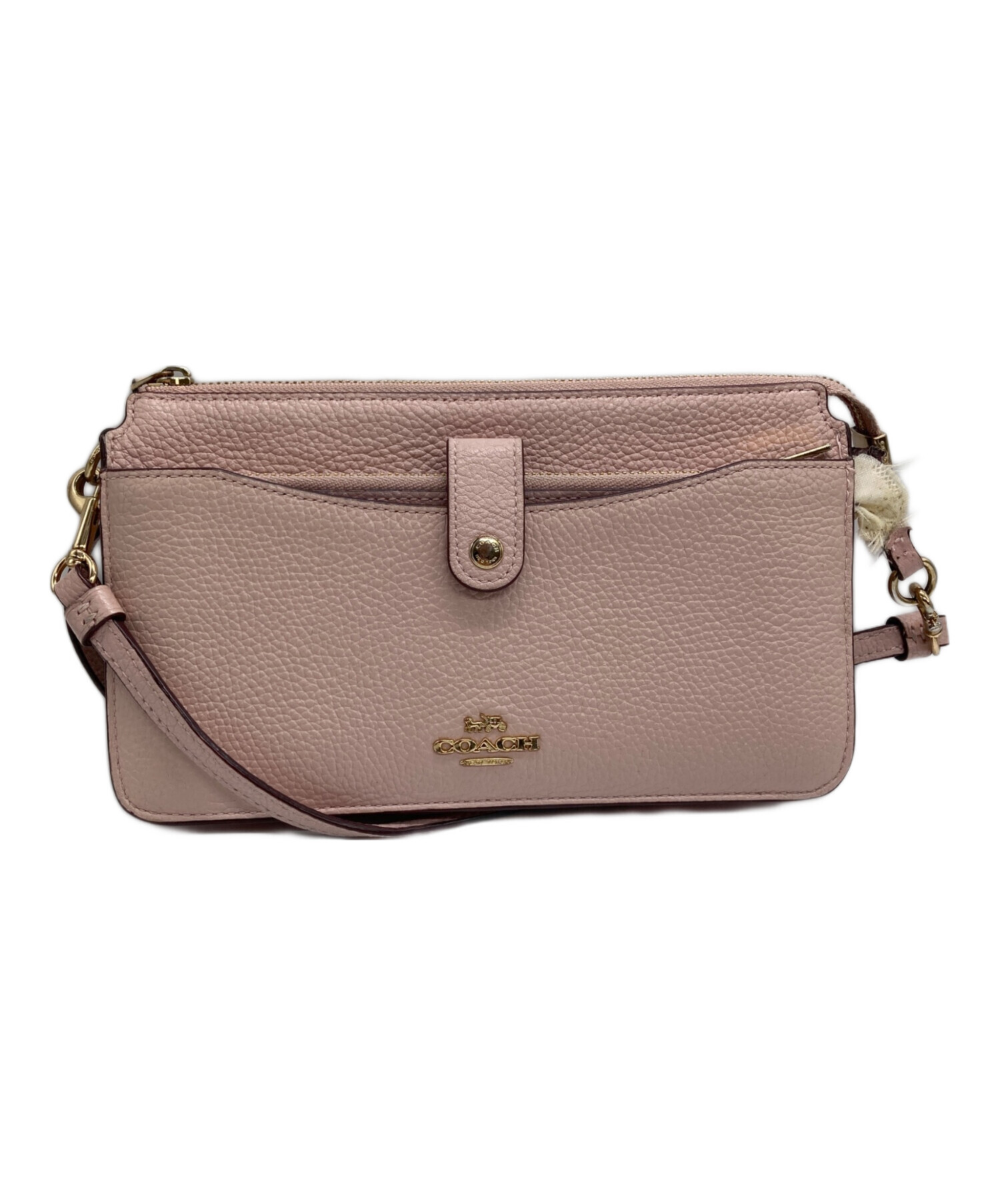 中古・古着通販】COACH (コーチ) ショルダーウォレット ピンク 