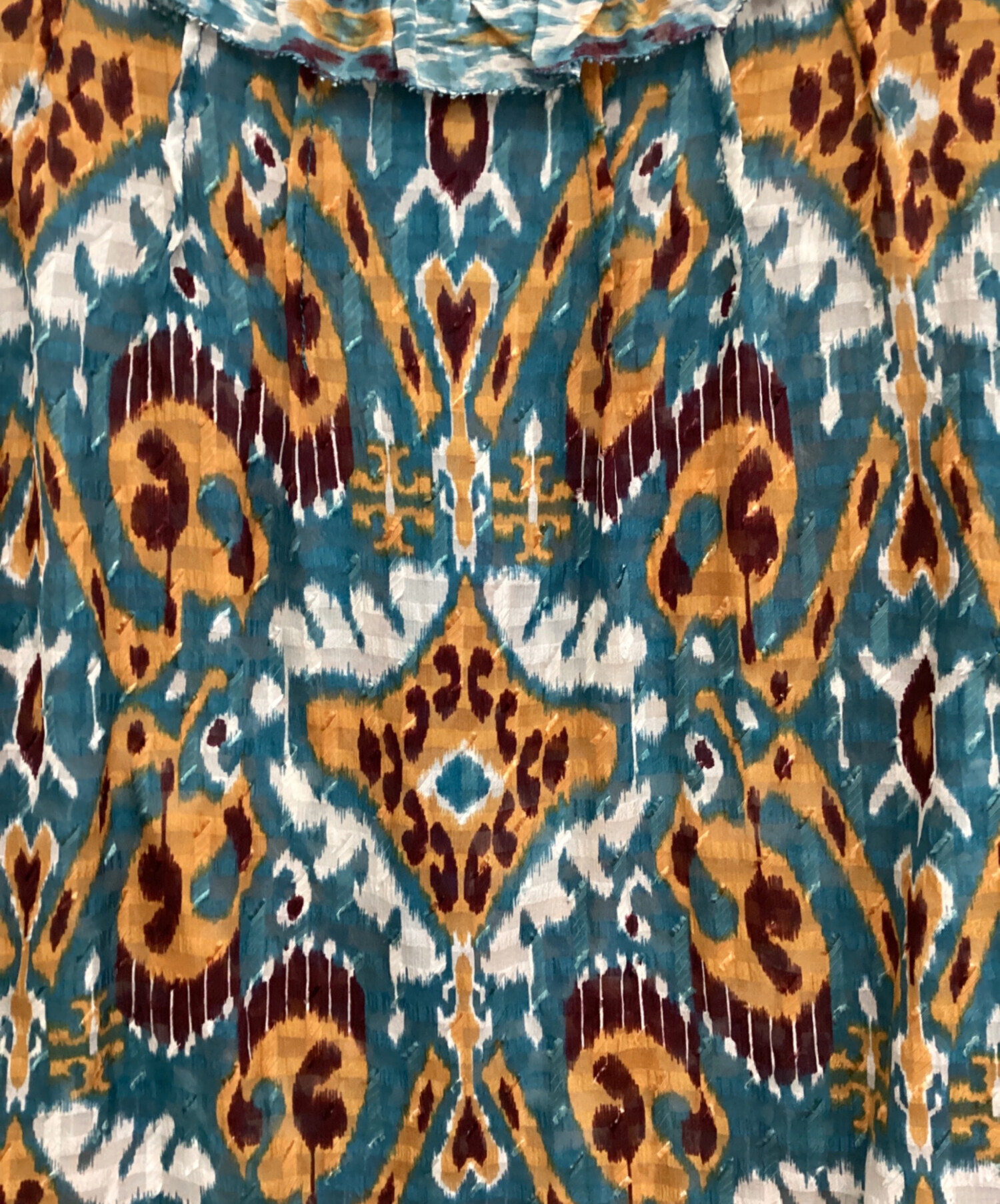 中古・古着通販】TORY BURCH (トリーバーチ) シルク混ブラウス ブルー 