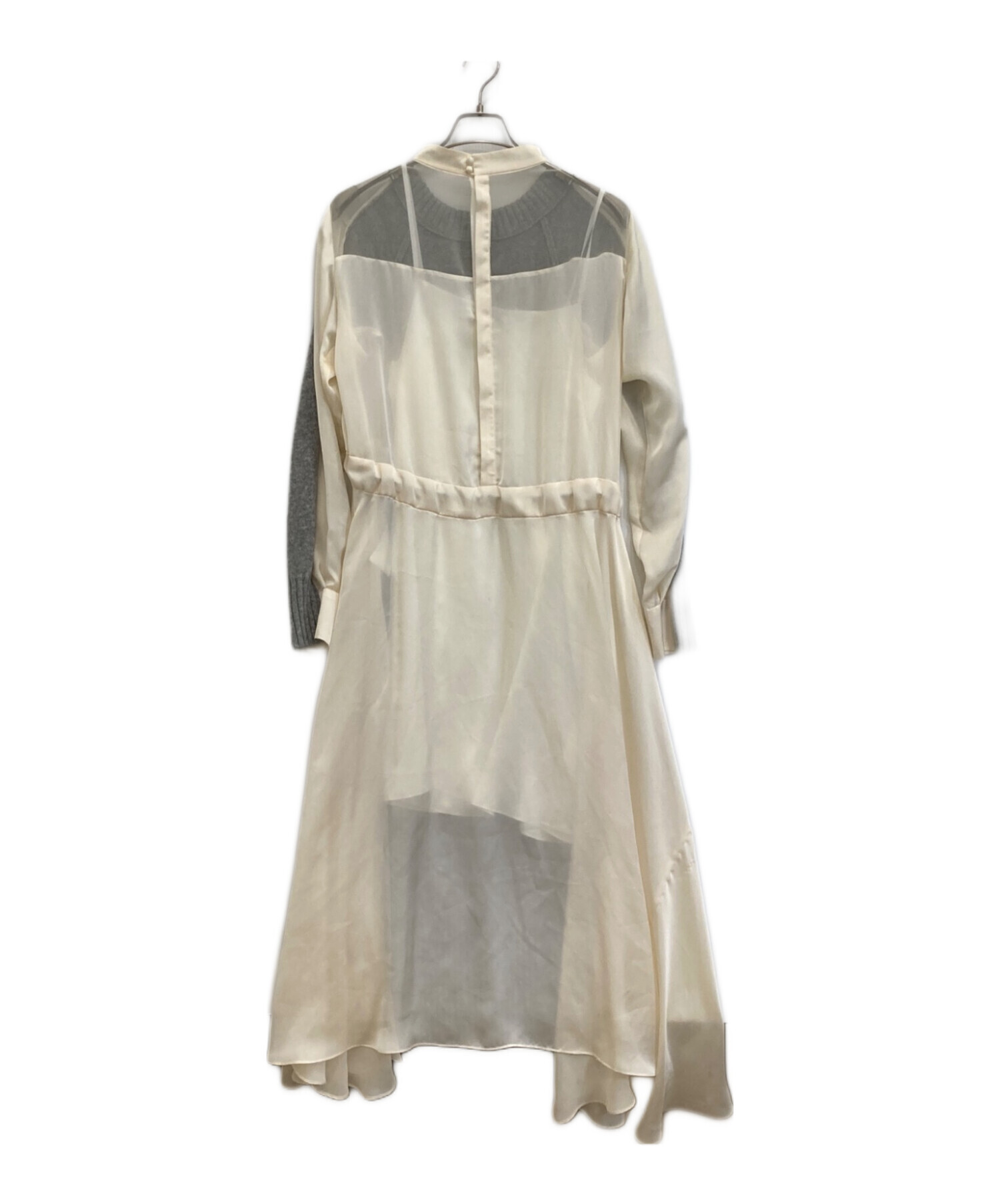 中古・古着通販】sacai (サカイ) Wool Knit Dress グレー サイズ:2