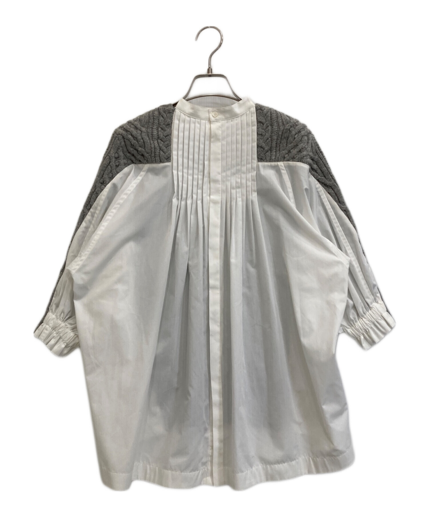 中古・古着通販】sacai (サカイ) ウールニット グレー サイズ:1