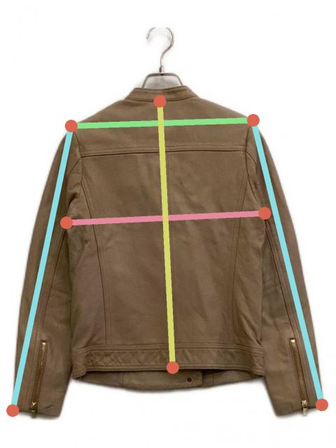 中古・古着通販】Noble (ノーブル) ソフトラムレザーライダース